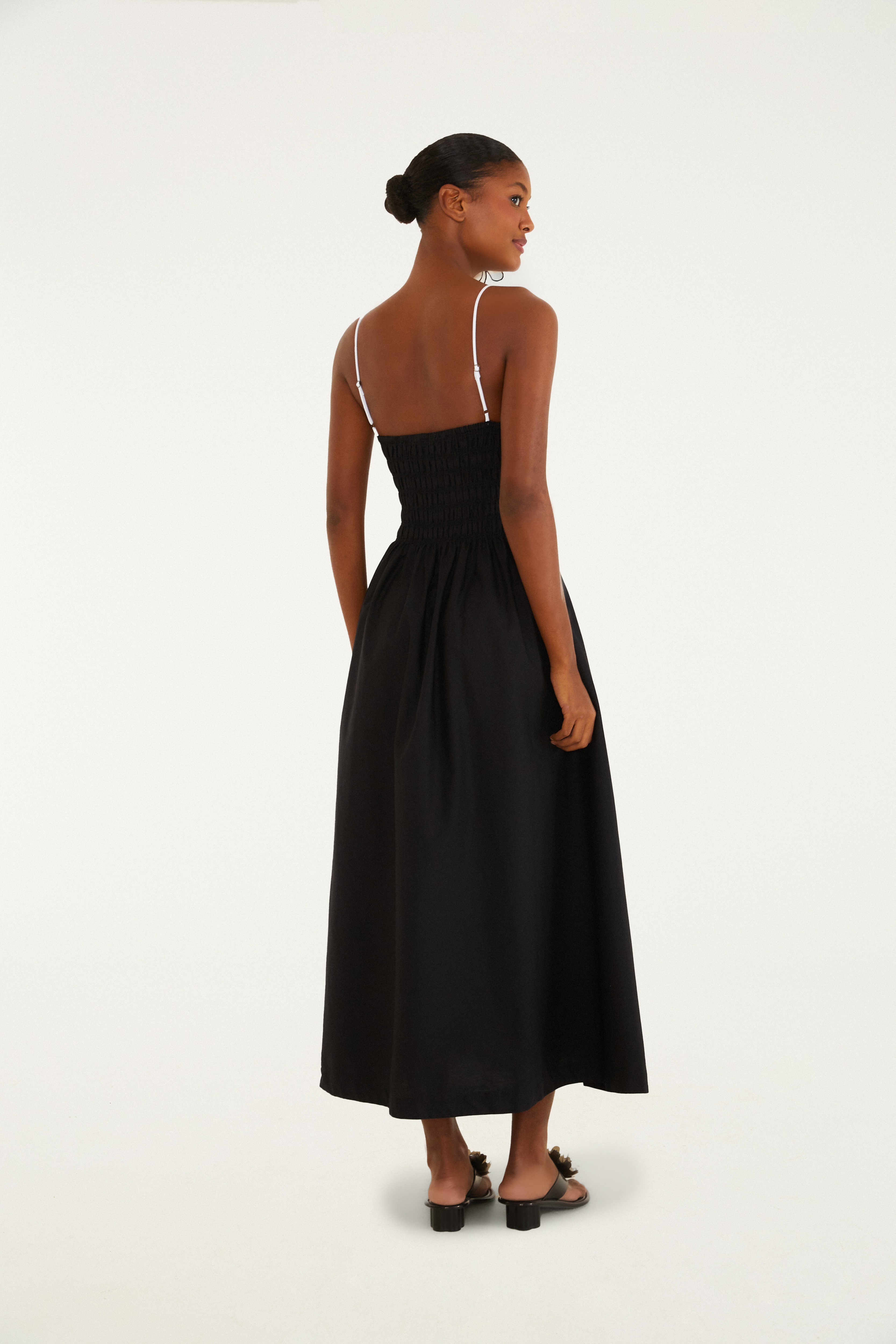 Vestido Bicolor Lastex