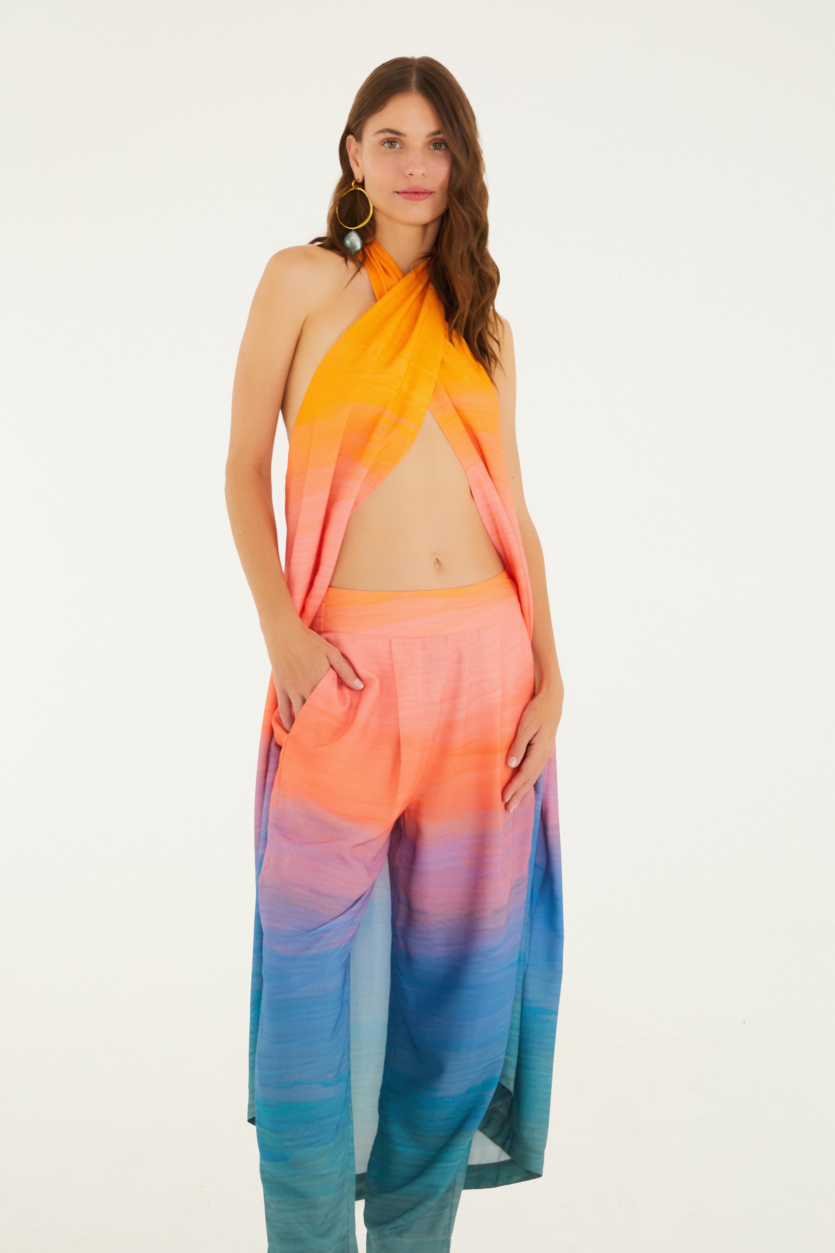 Calça Estampada Marítime Ombré