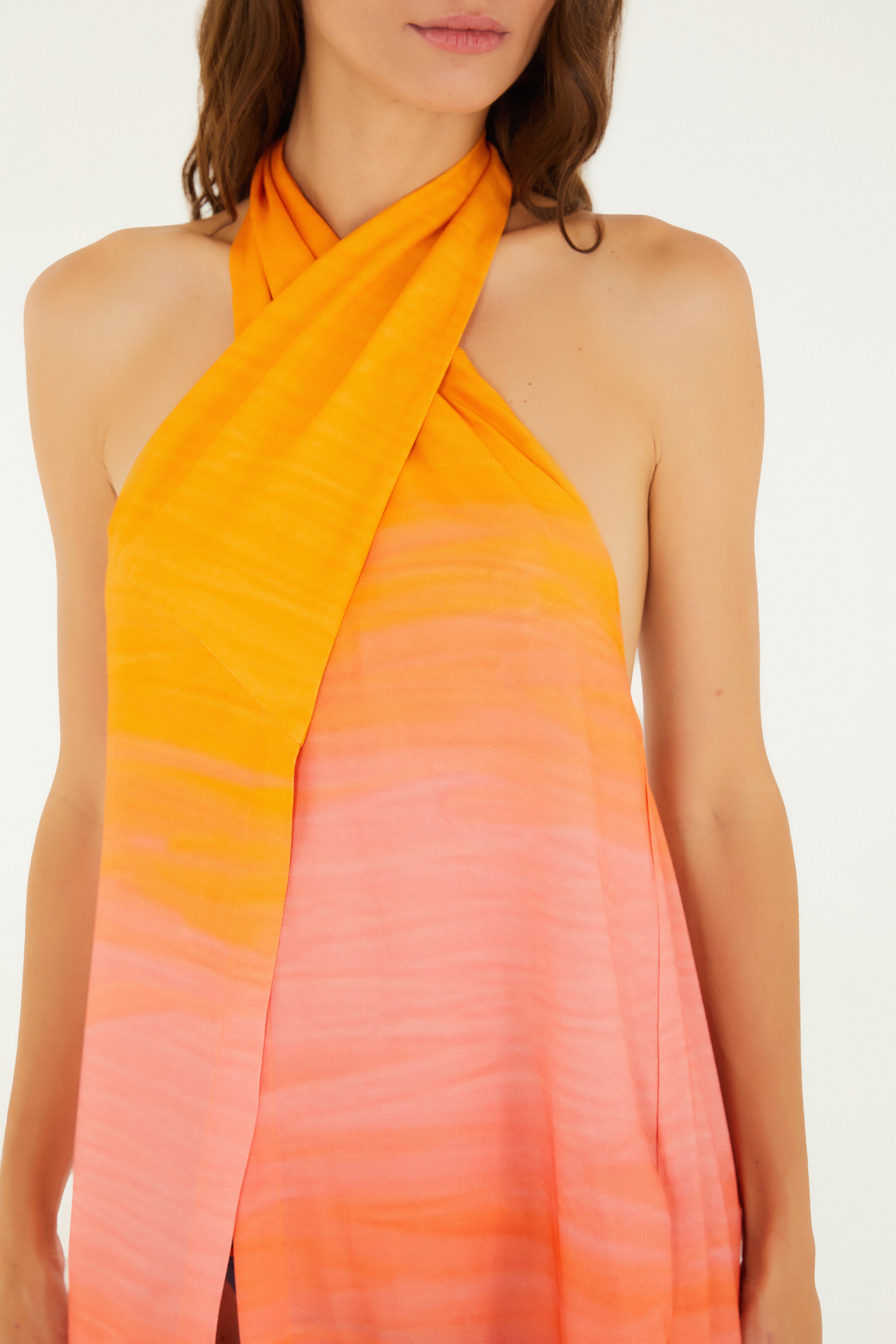 Vestido Estampado Marítime Ombré