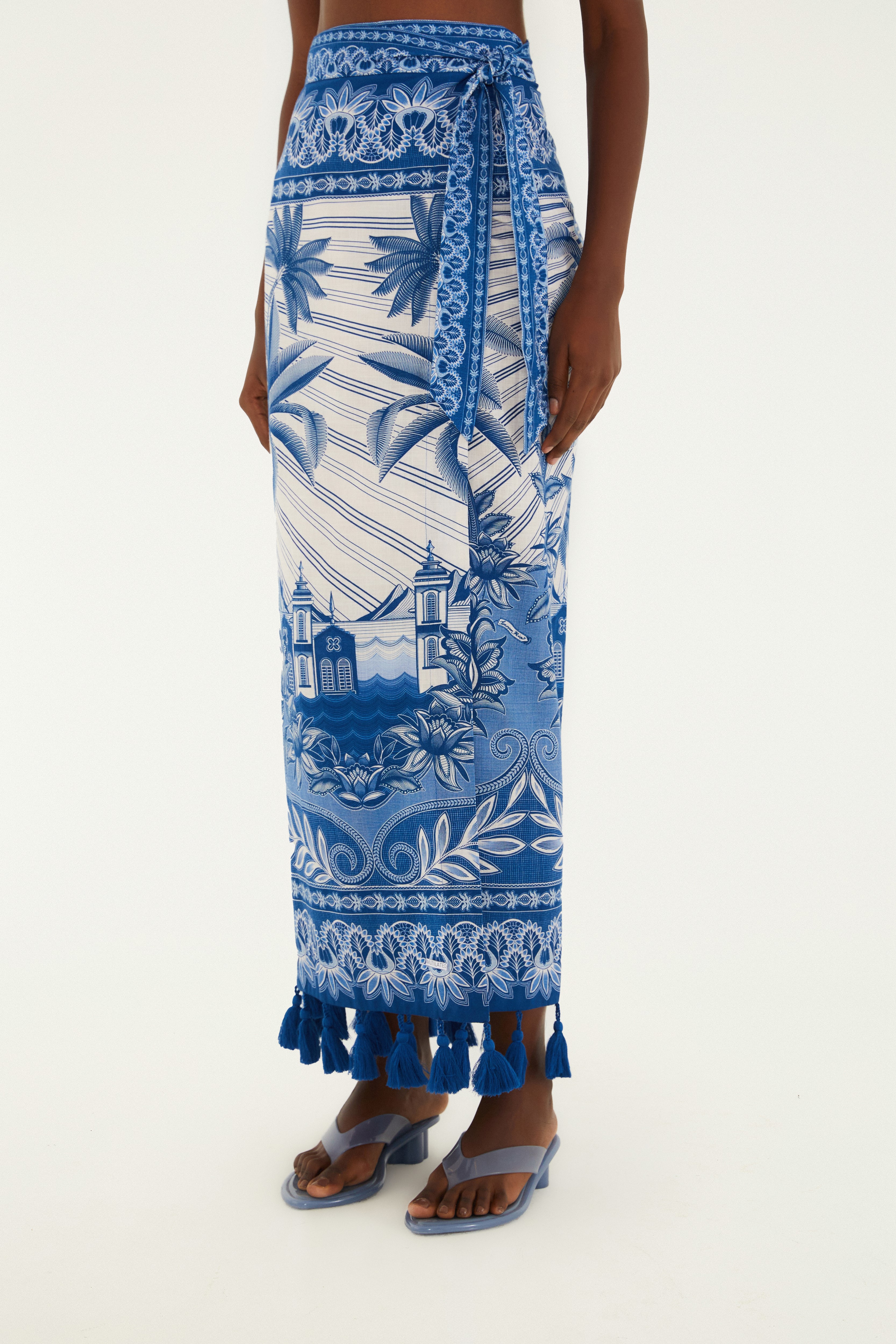 Saia Estampada Afeto Tropical