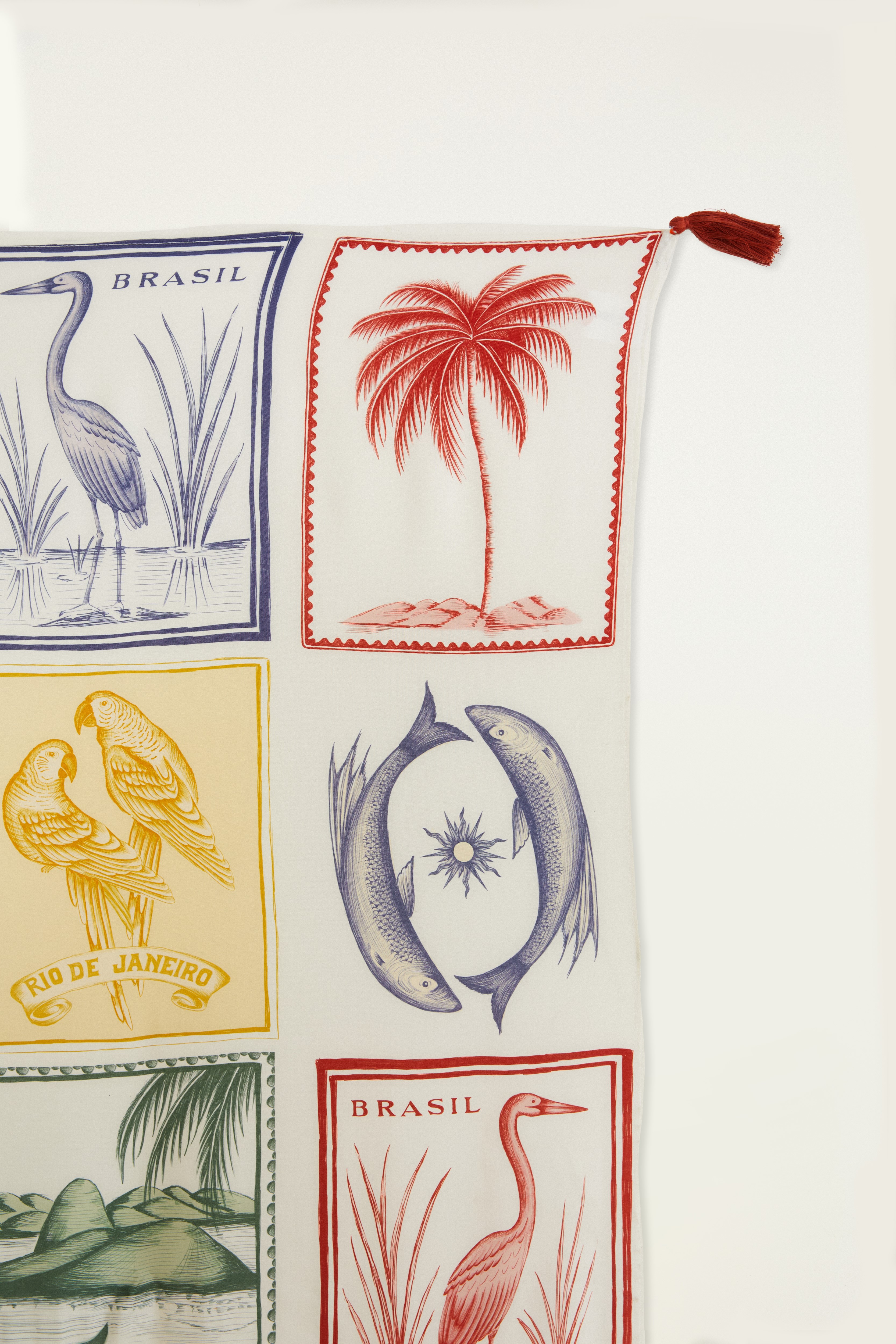 Canga Estampada Brasil Vintage Achadinhos