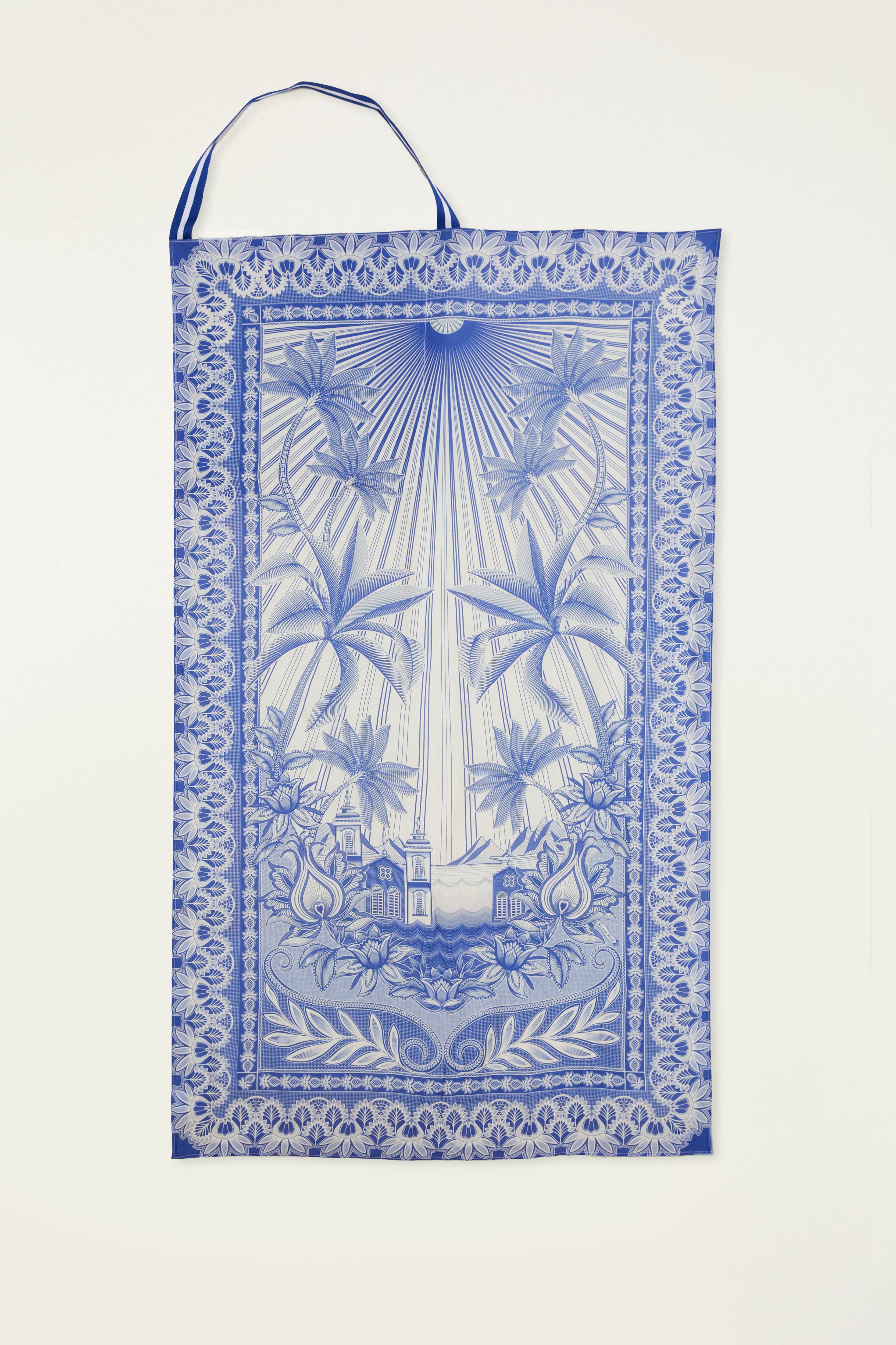 Canga Bolsa Estampada Afeto Tropical