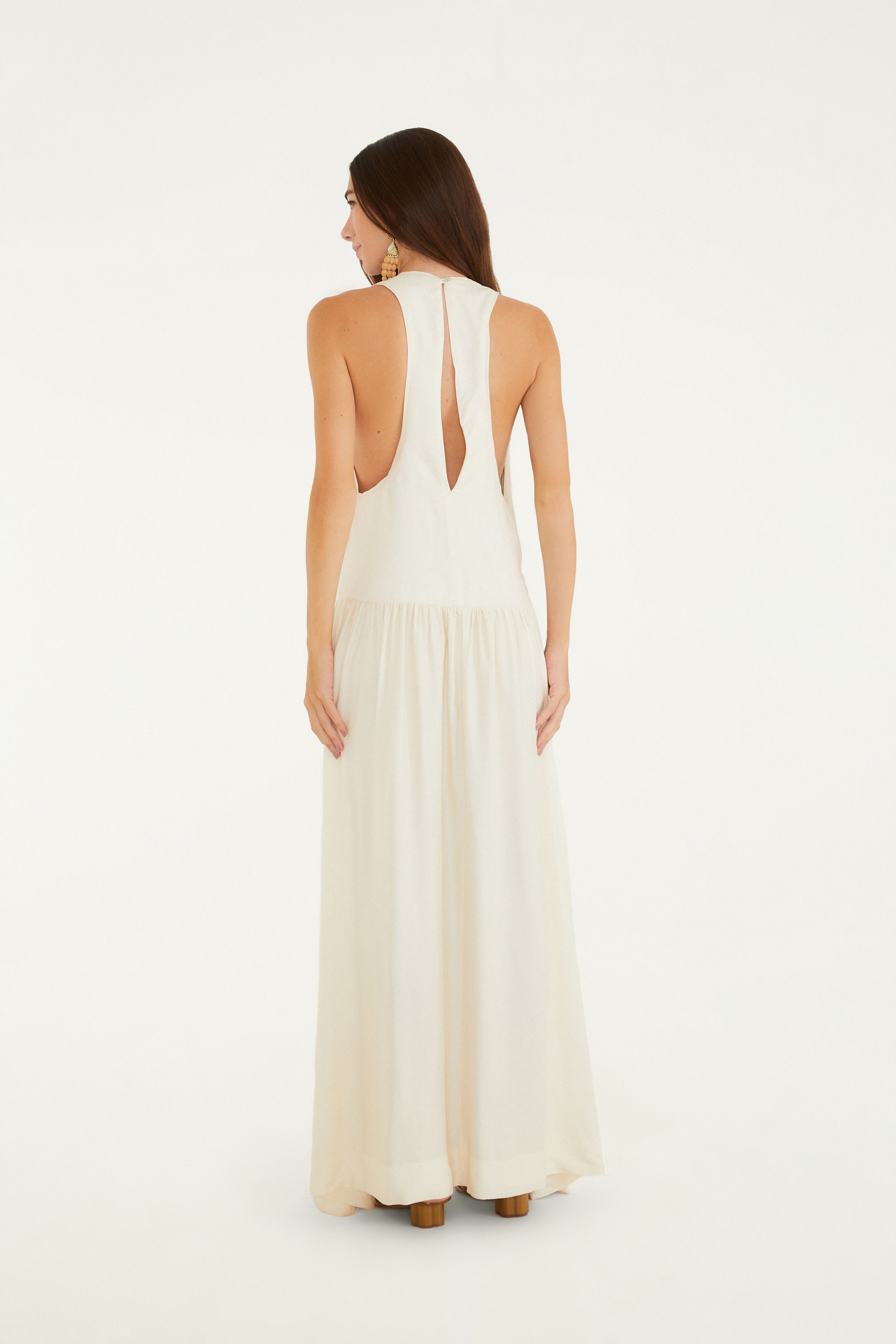 Vestido Longo Estampado Paraíso
