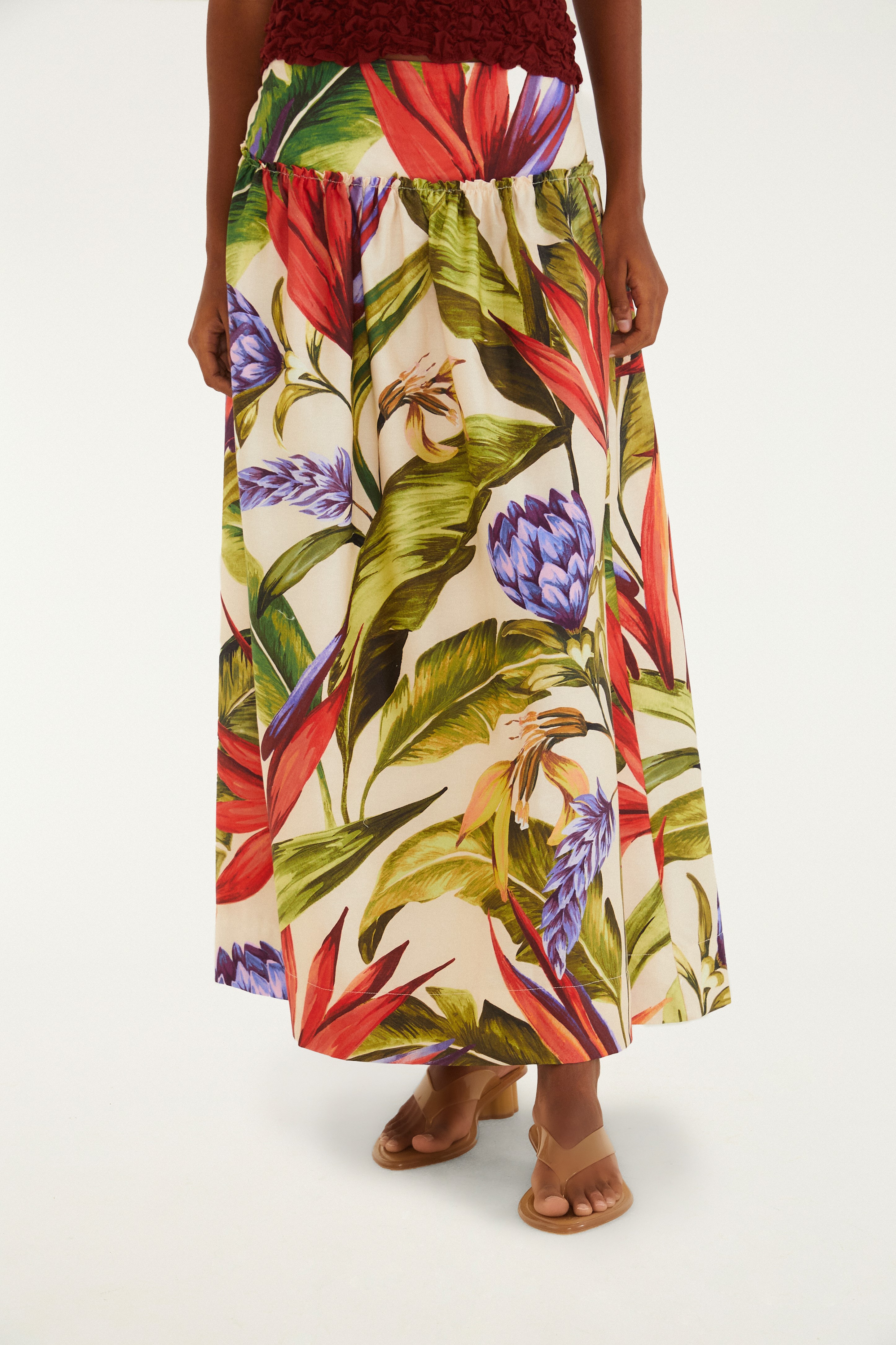 Saia Estampada Florarte