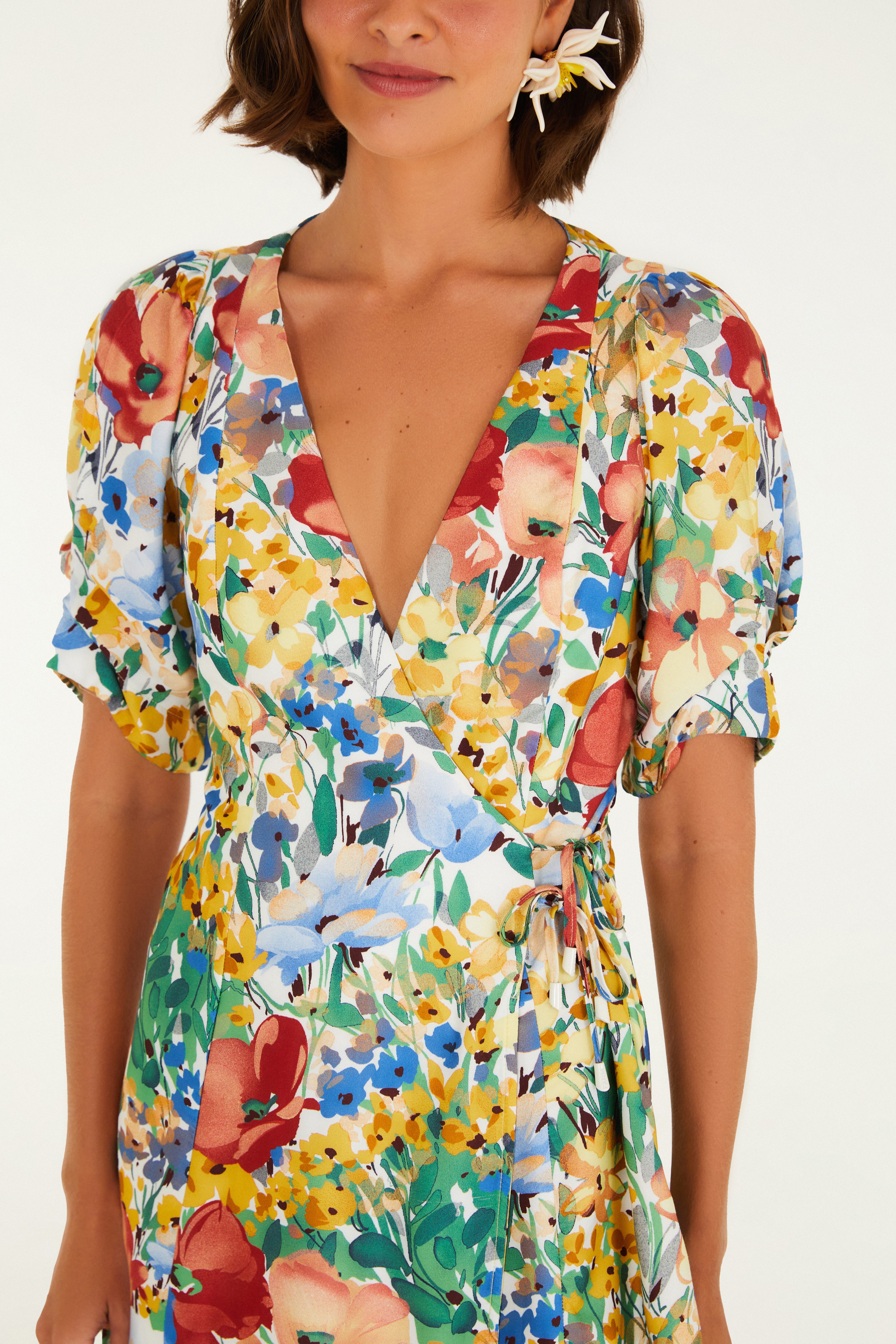 Vestido Estampado Camponesa