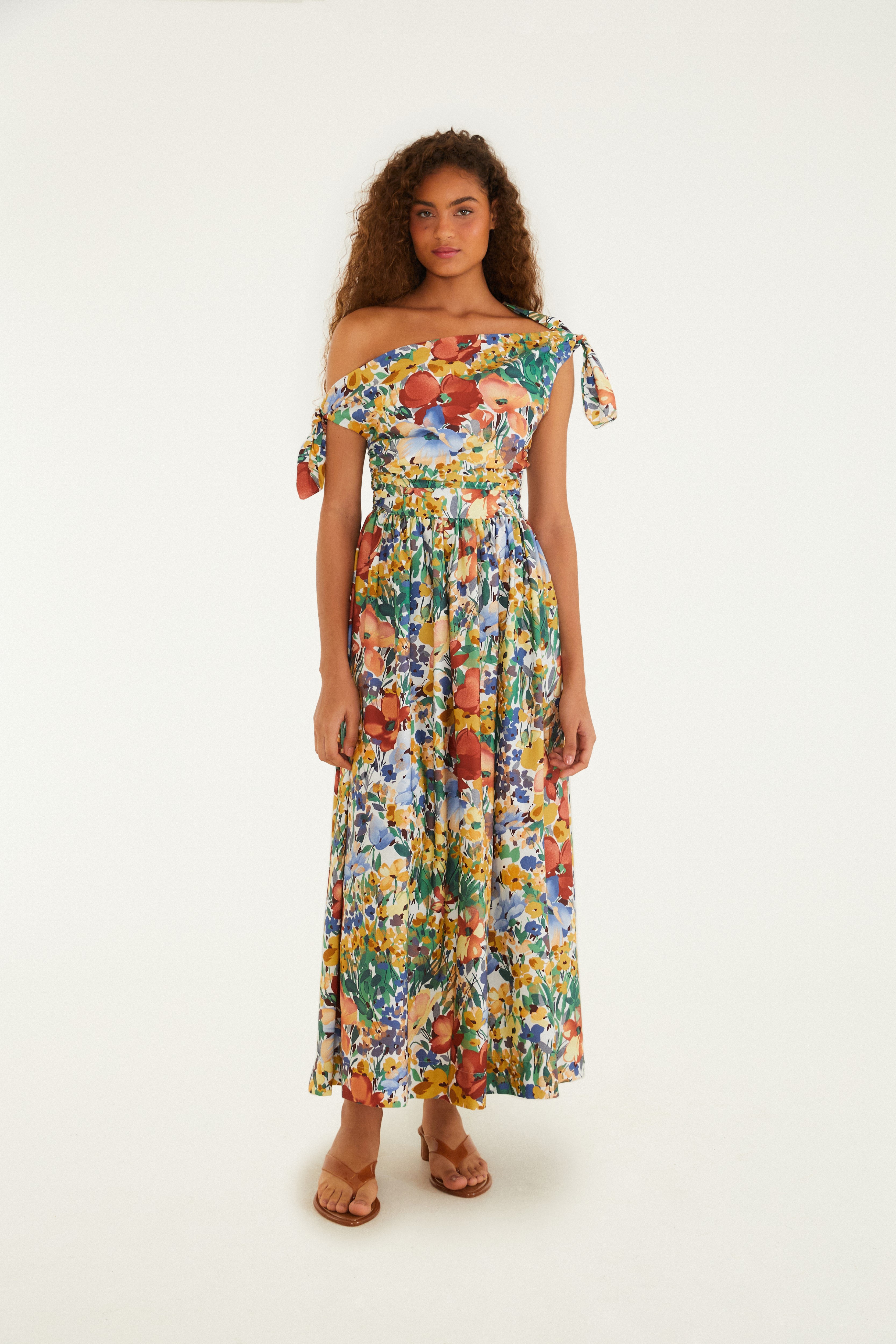 Vestido Estampado Camponesa