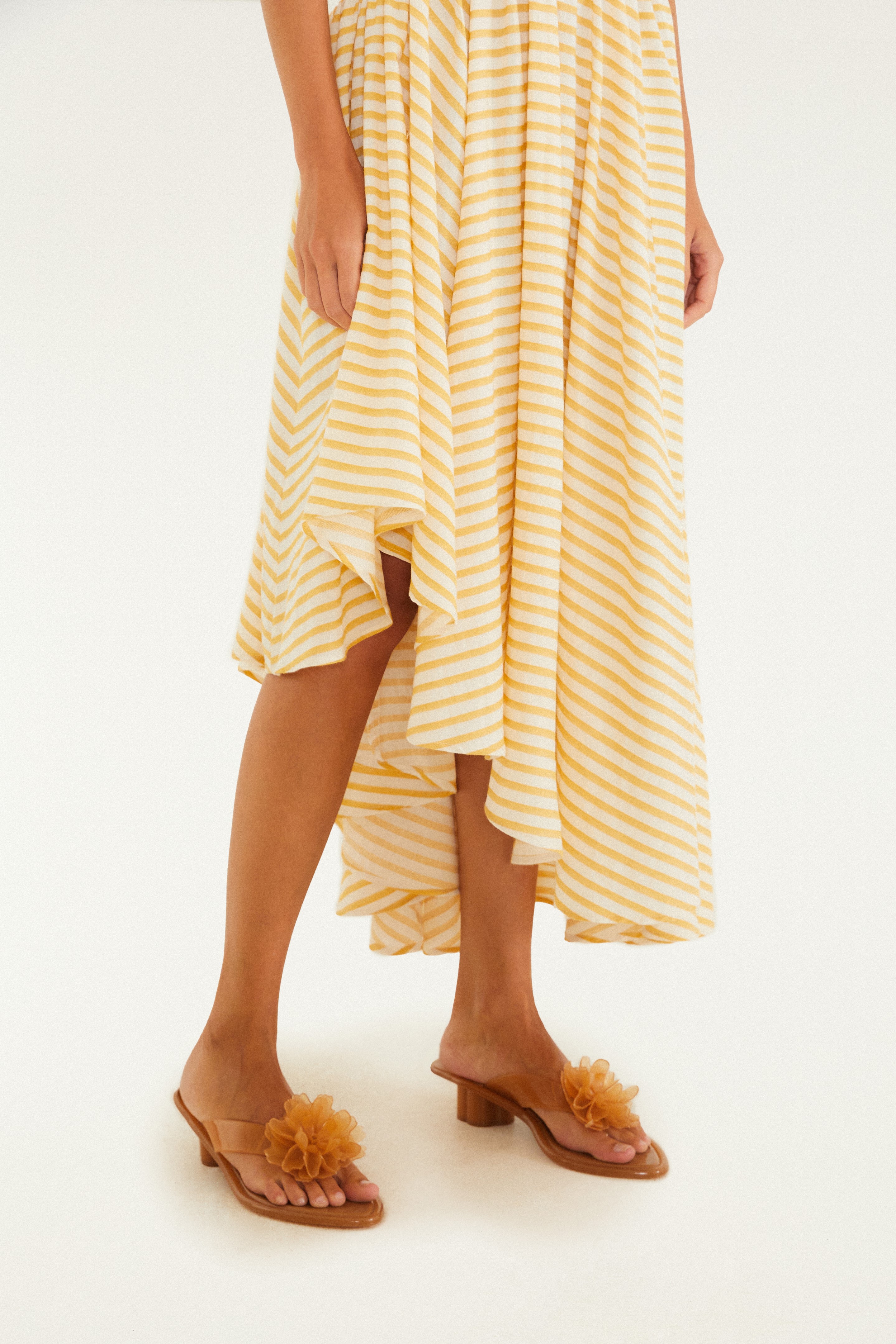 Vestido Alcinhas Listra Tropical
