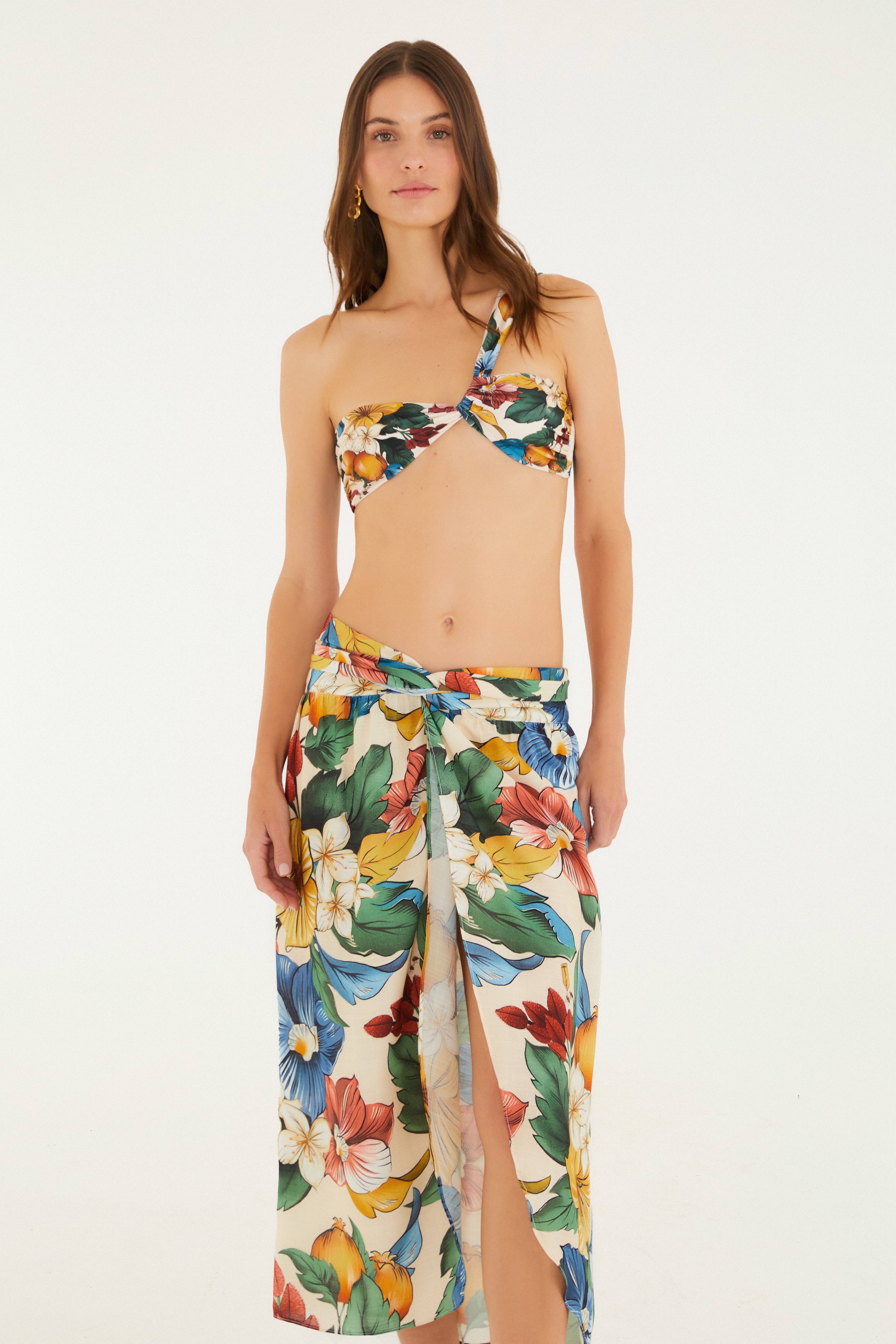 Saia Estampada Tropicalzinho