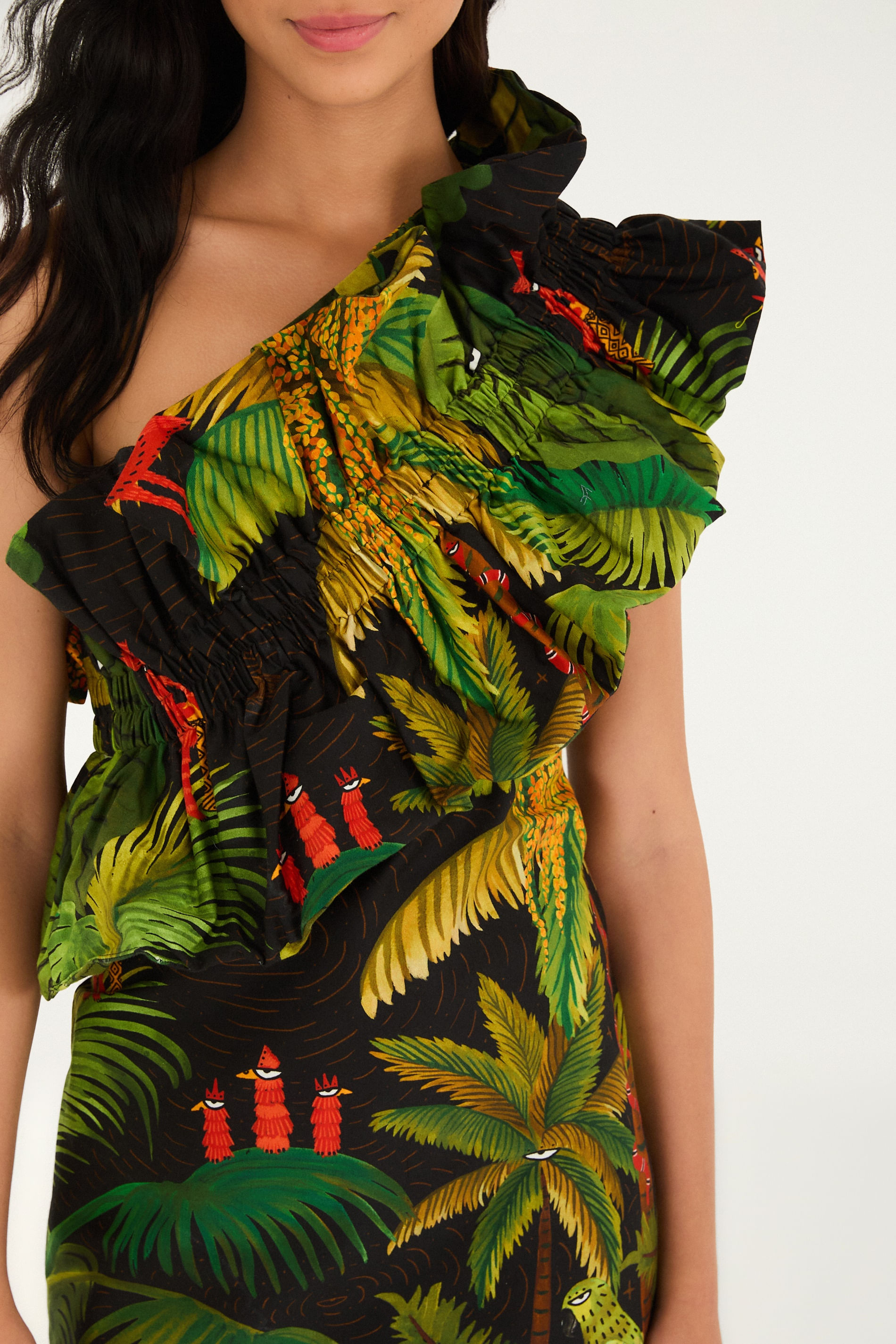 Vestido Ombro Só Estampado Enkantados