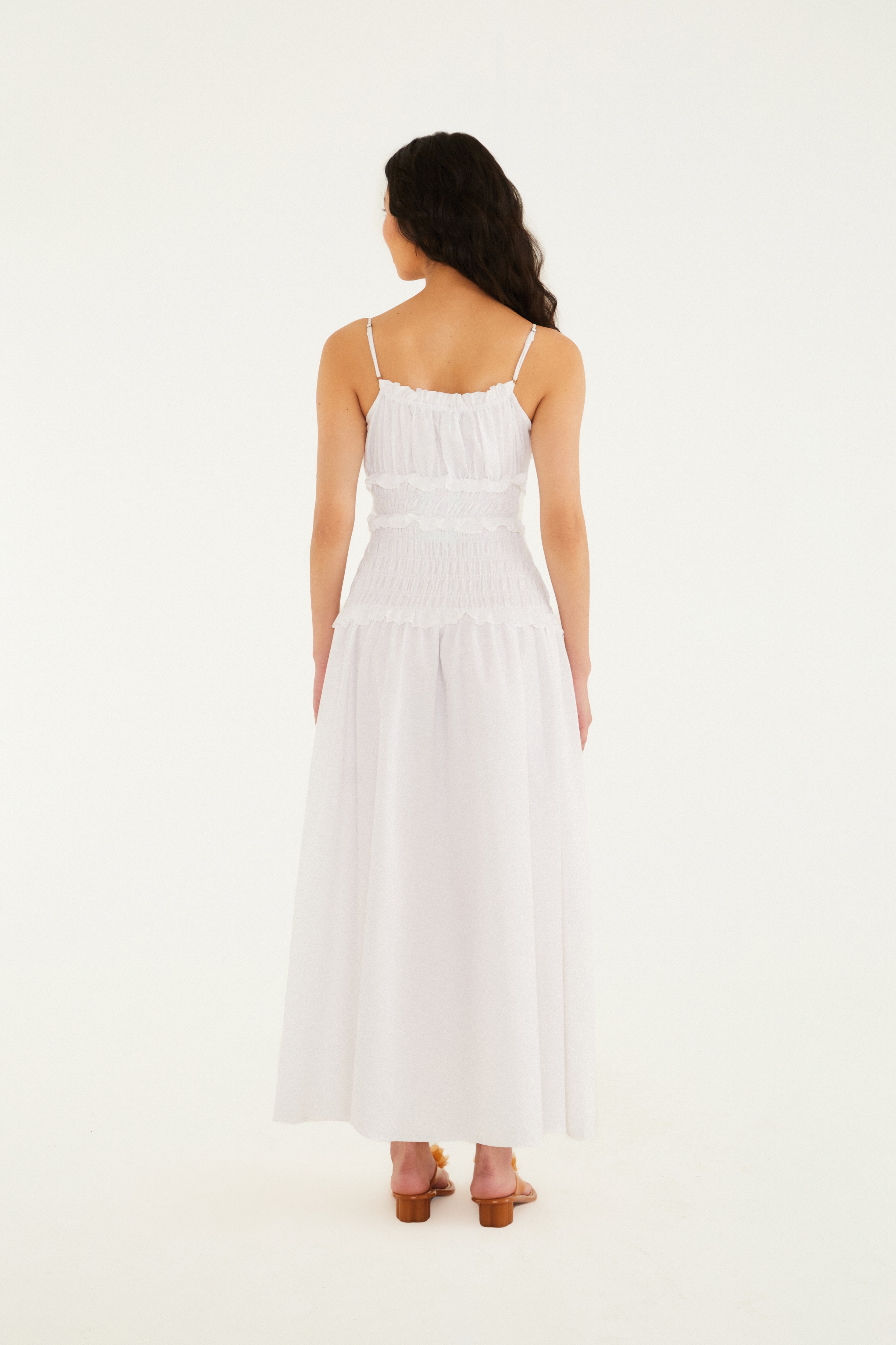 Vestido Longo Lastex Alcinhas