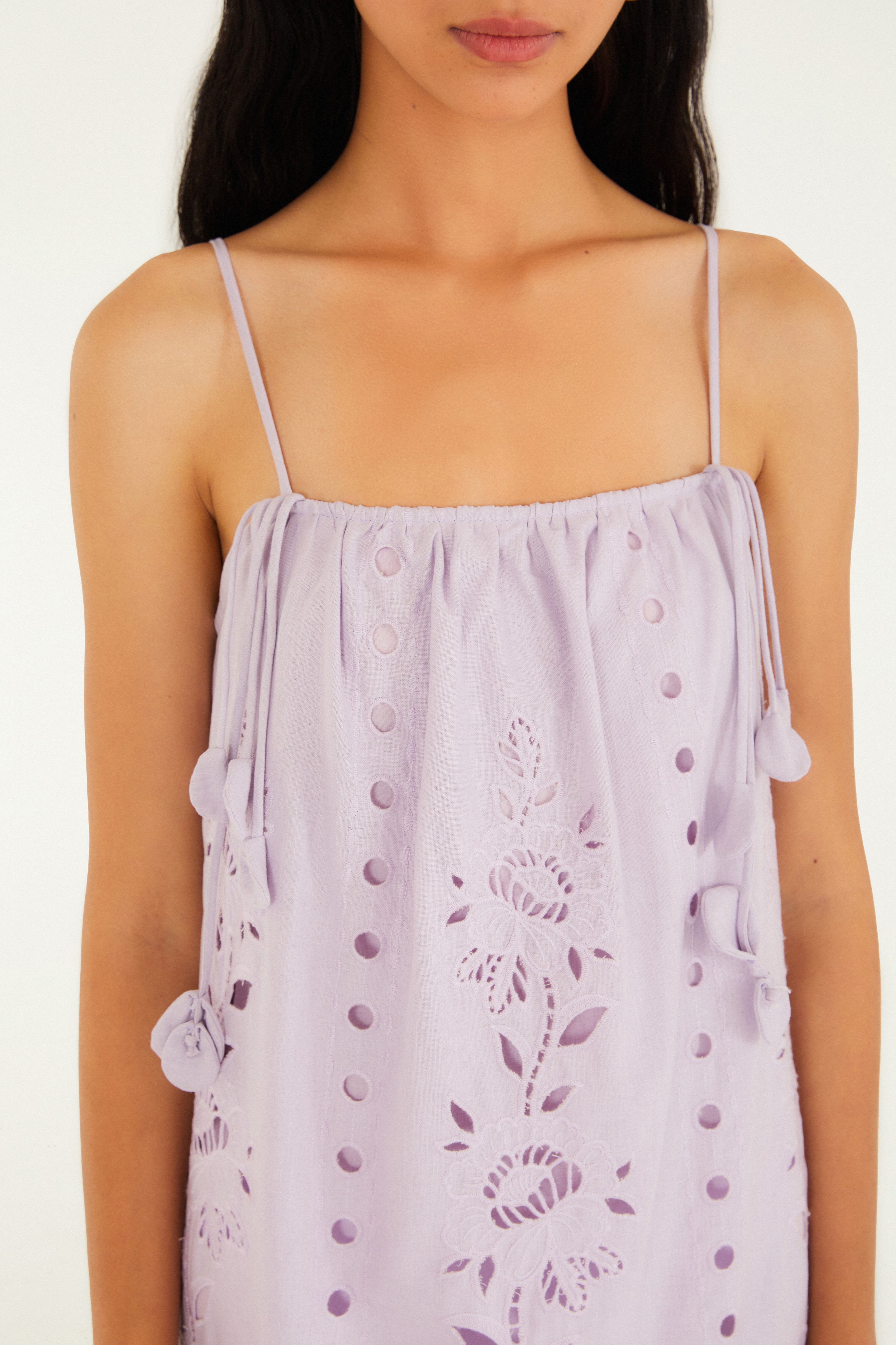 Vestido Bordado Artesanal Flores