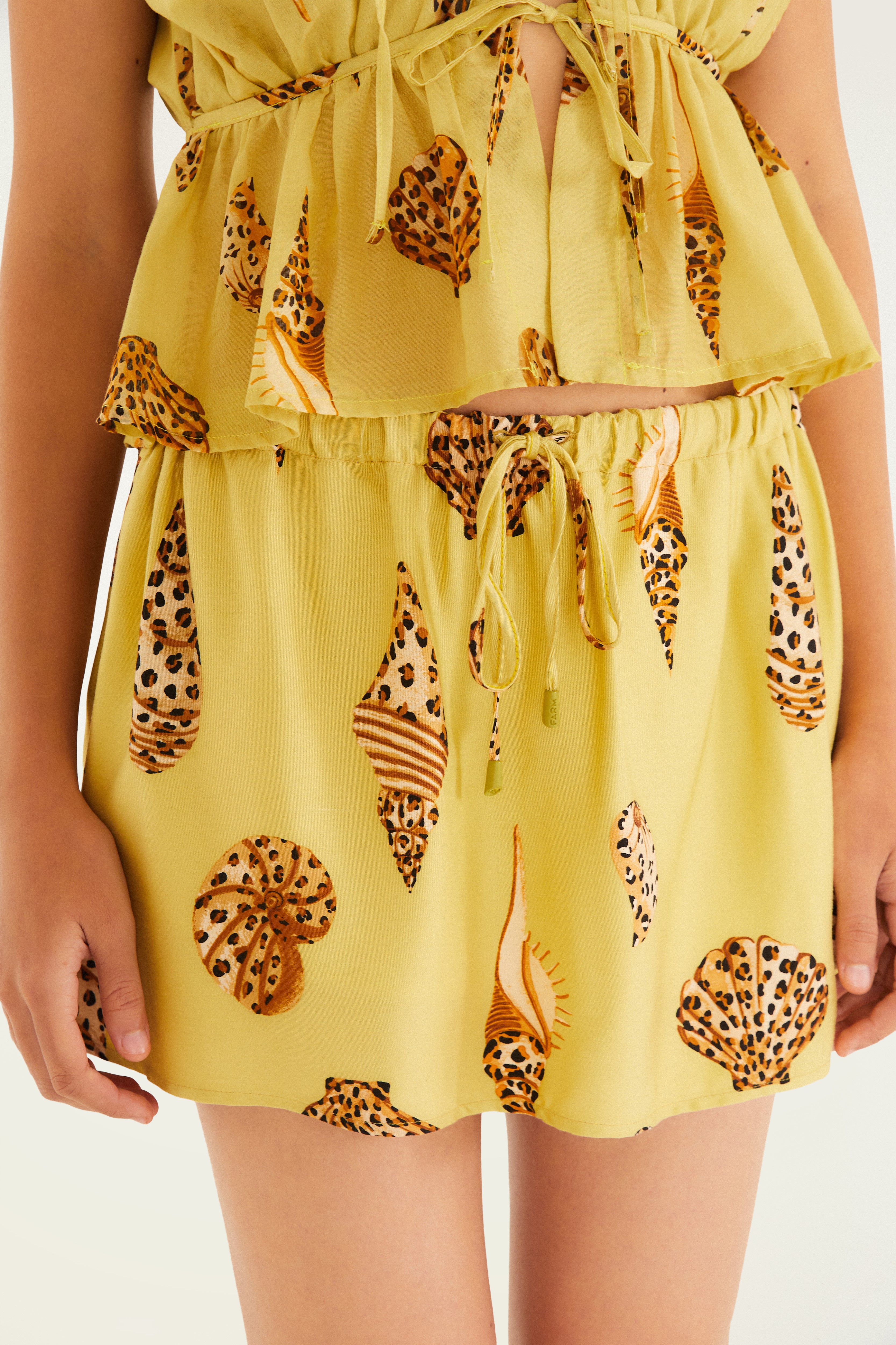 Short Saia Concha Pintada