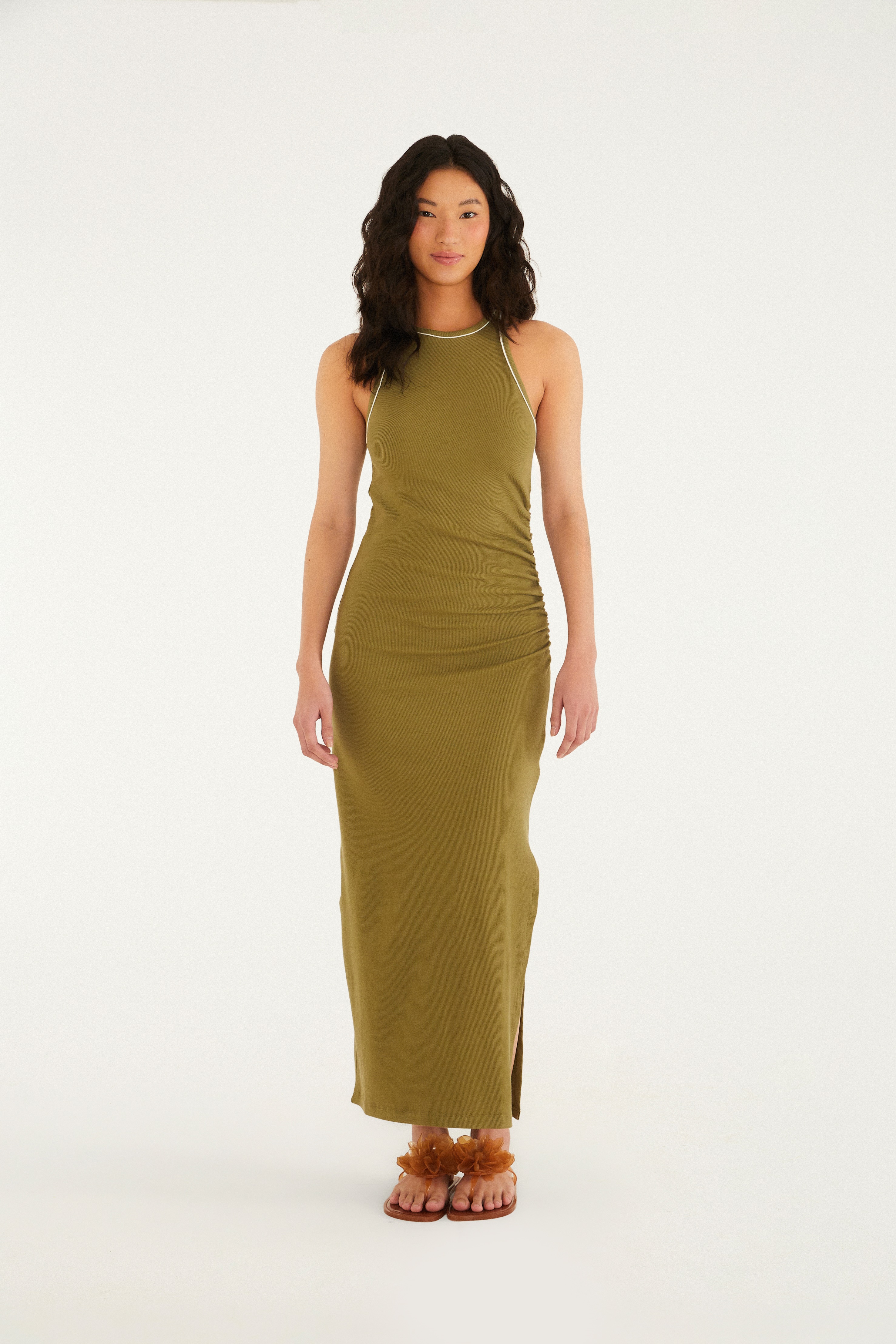 Vestido Recorte Rib