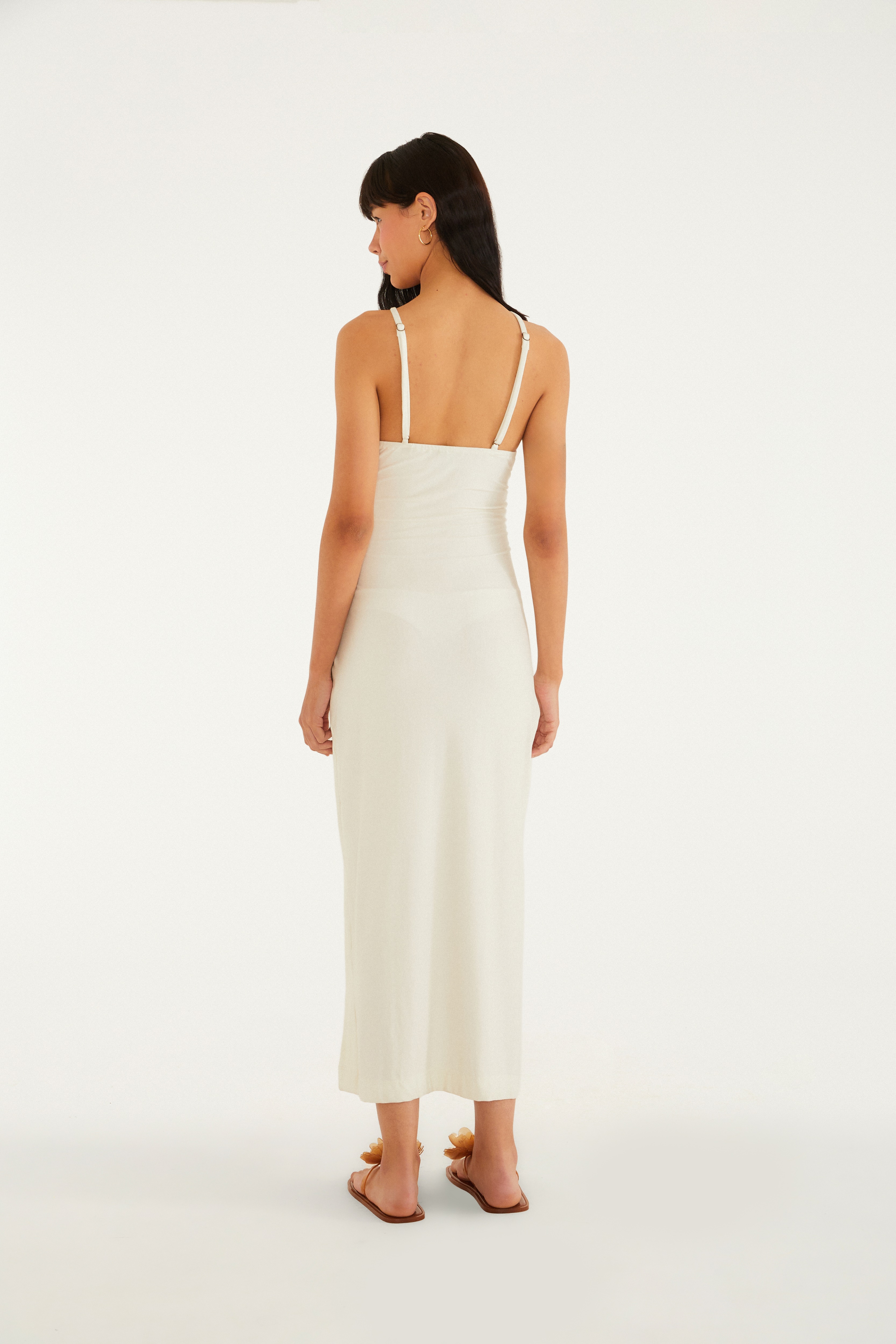 Vestido Midi Estampado Amonita