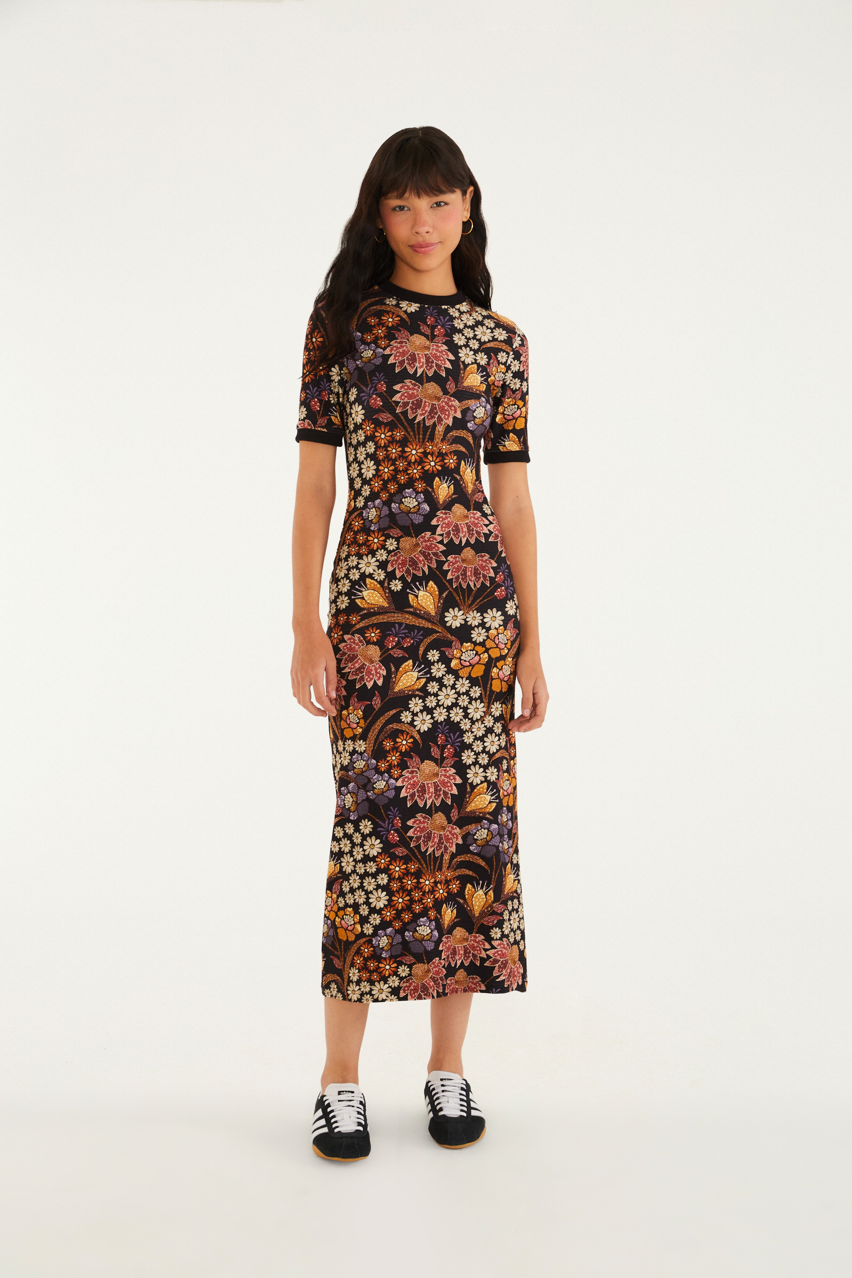 Vestido Midi Estampado Lili