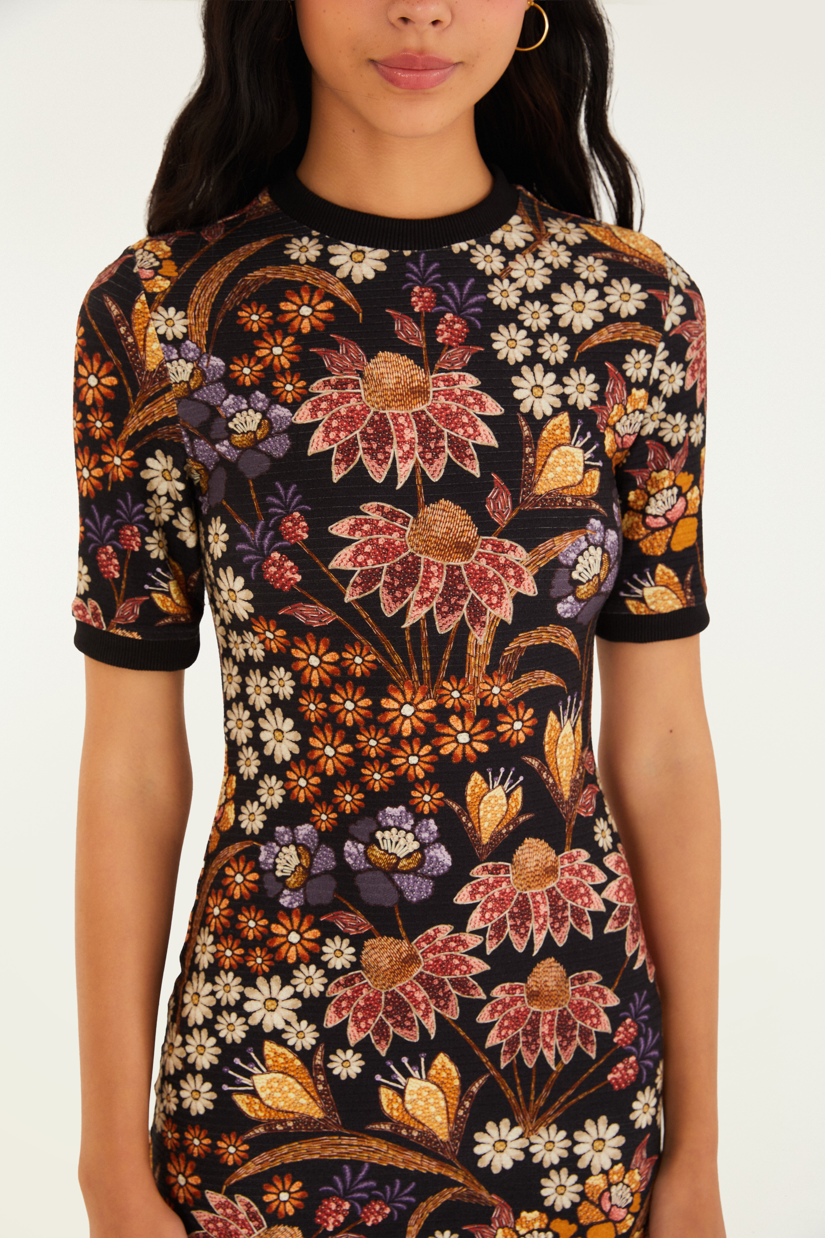 Vestido Midi Estampado Lili