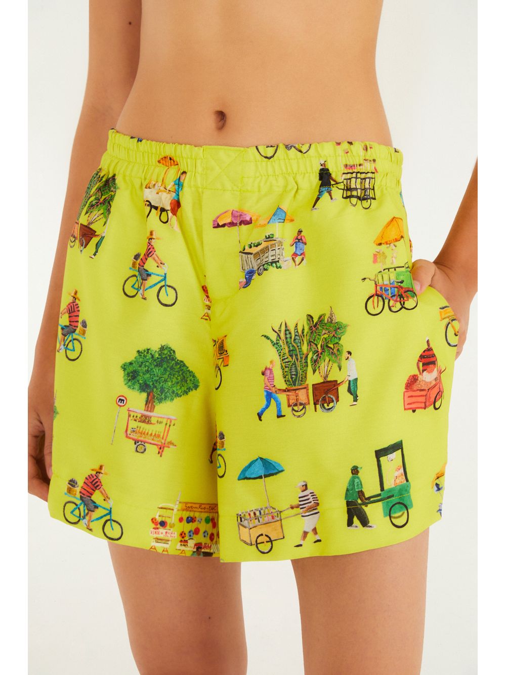 Farm — Short Estampado Vida Sobre Rodas
