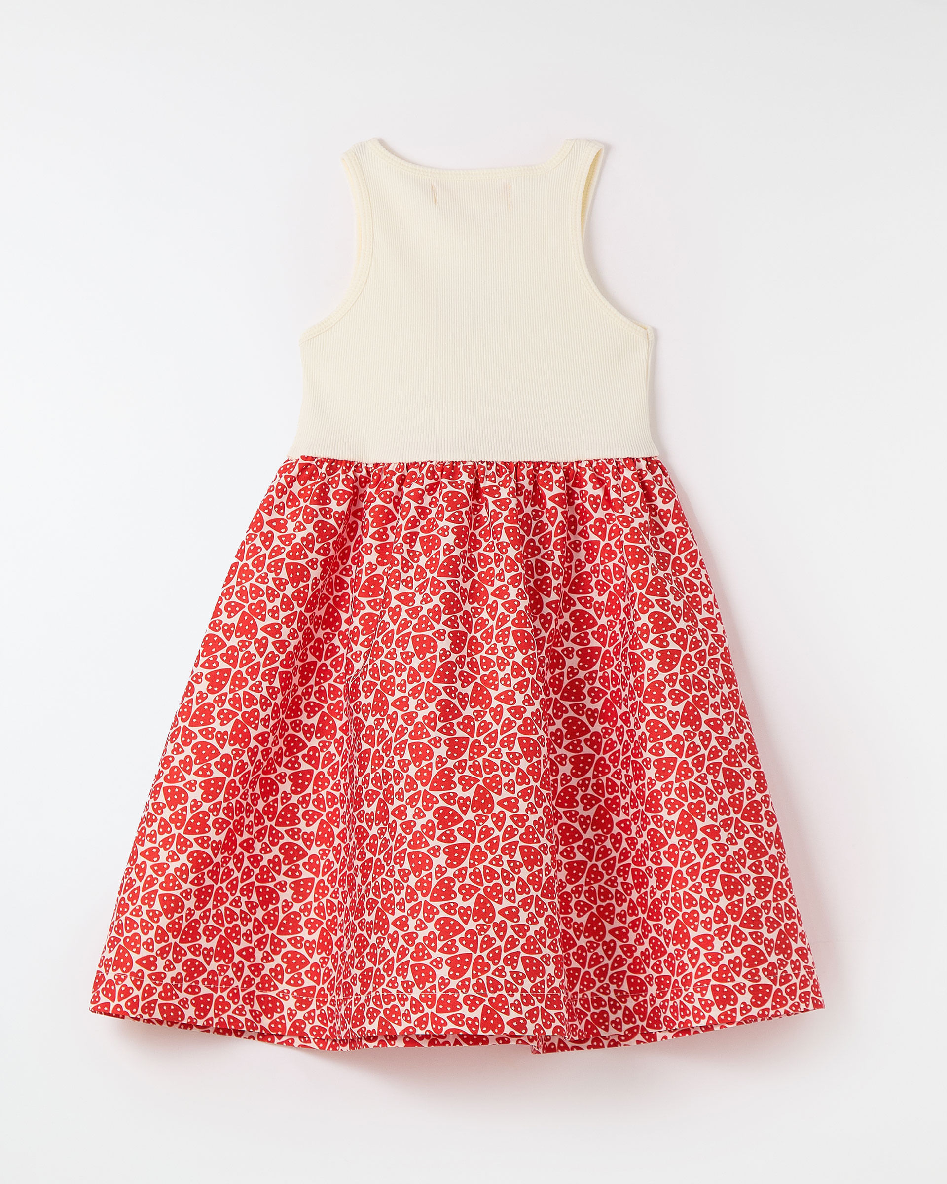 Vestido Rib Corazon Vermelho