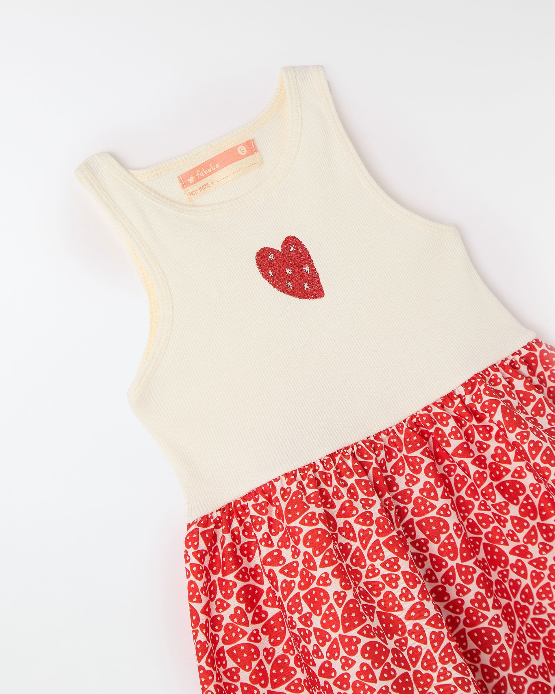 Vestido Rib Corazon Vermelho