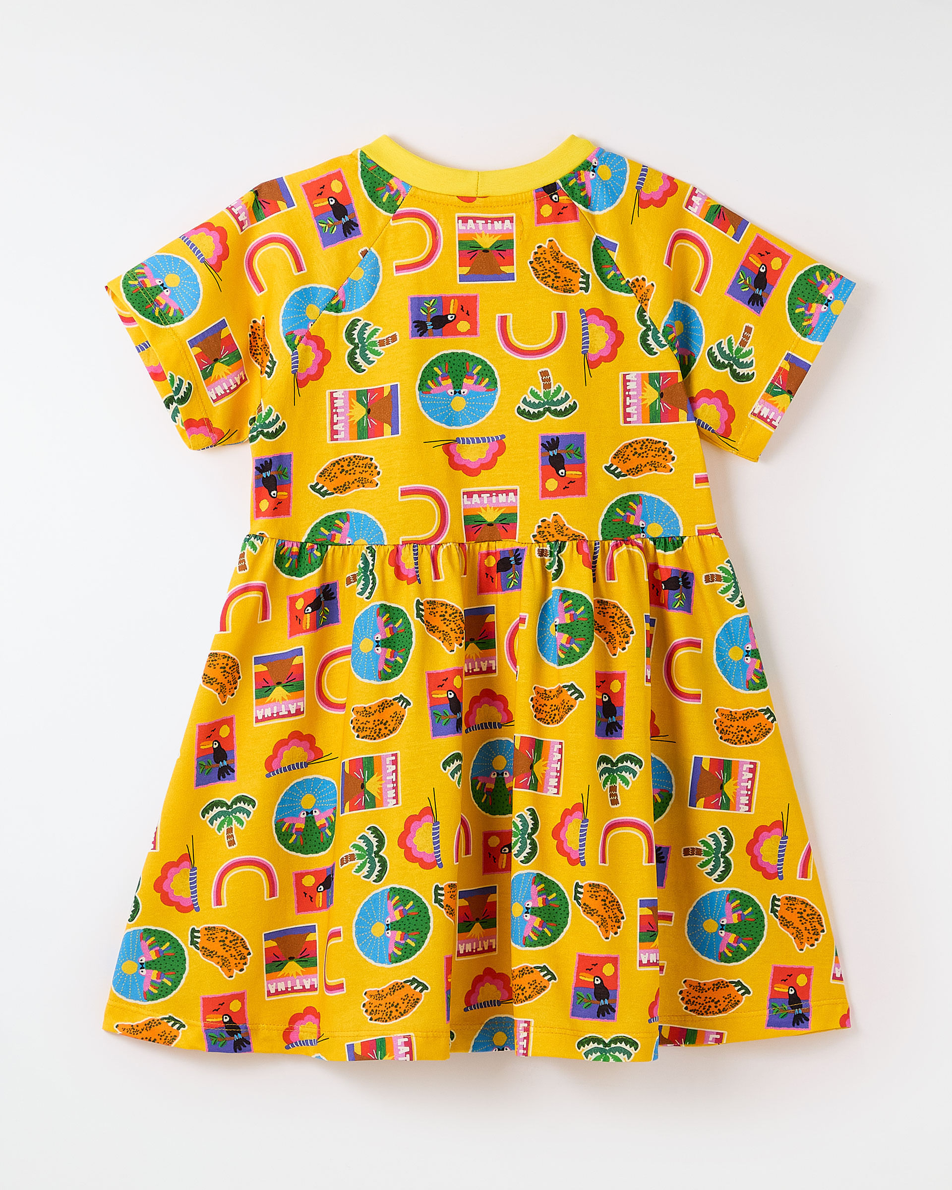 Vestido Malha Postales
