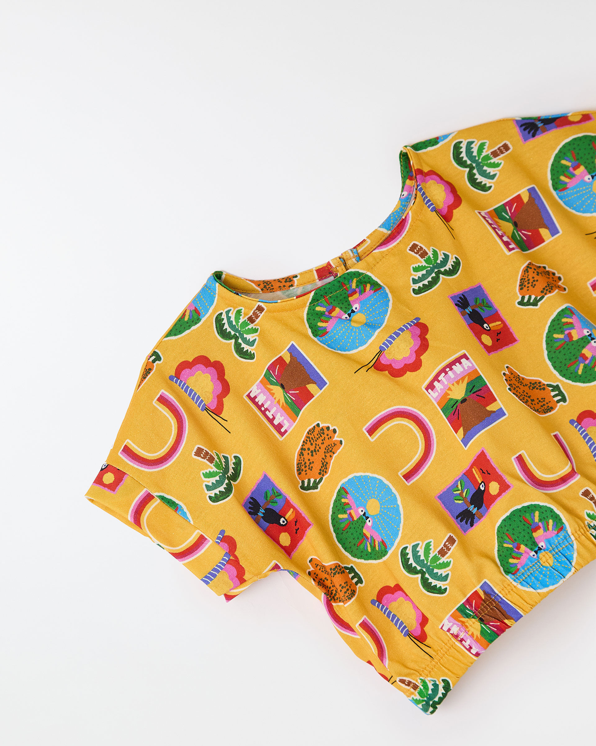 Blusa Malha Postales