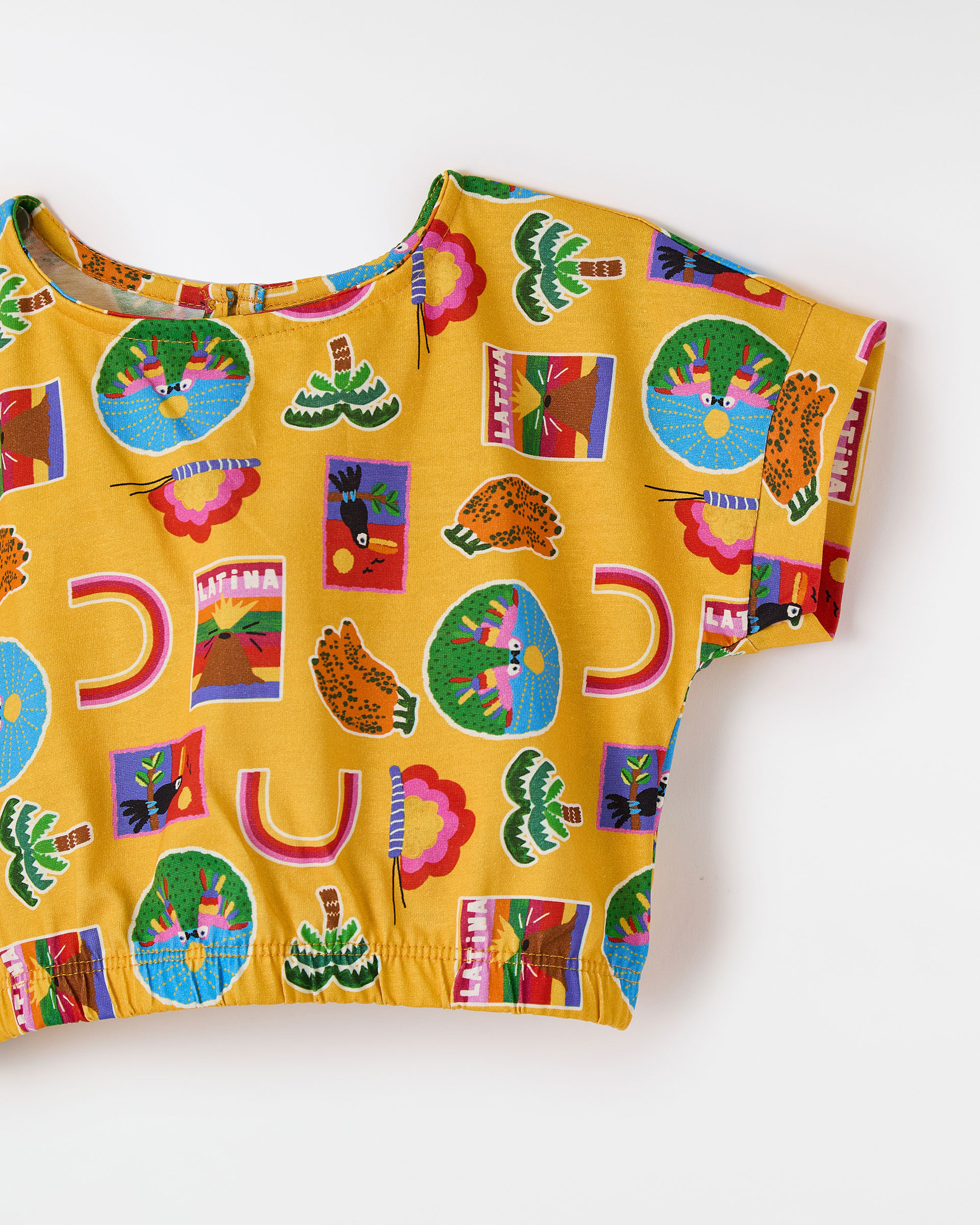 Blusa Malha Postales