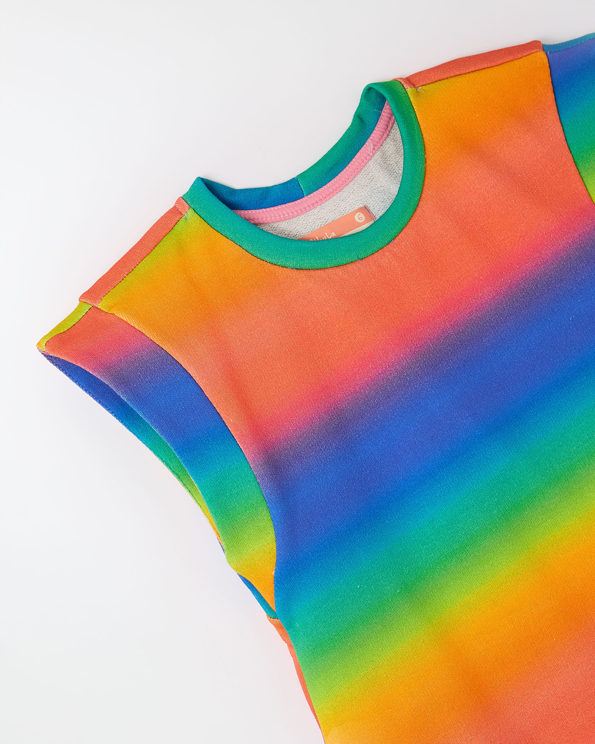 Vestido Moletom Rainbow