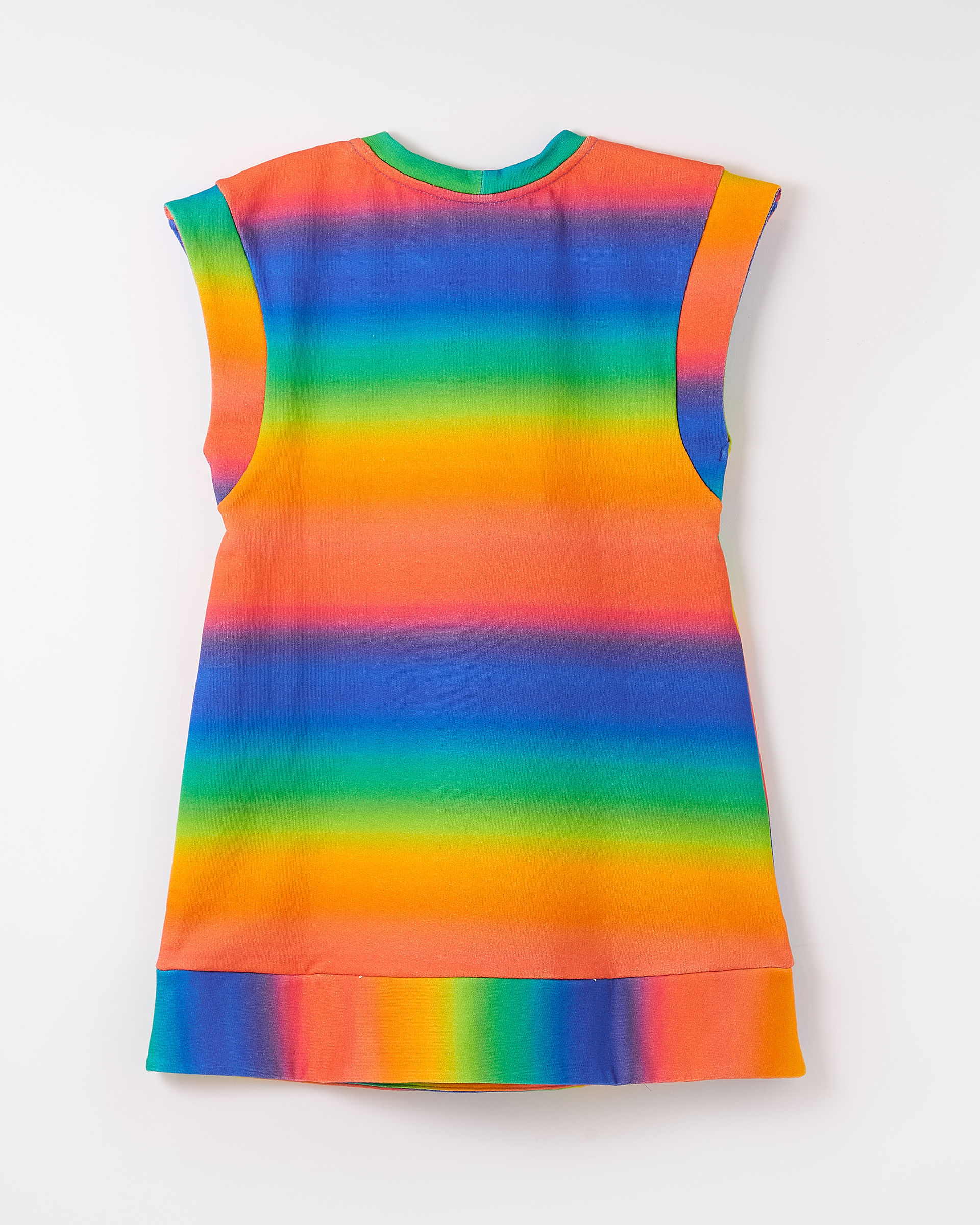 Vestido Moletom Rainbow