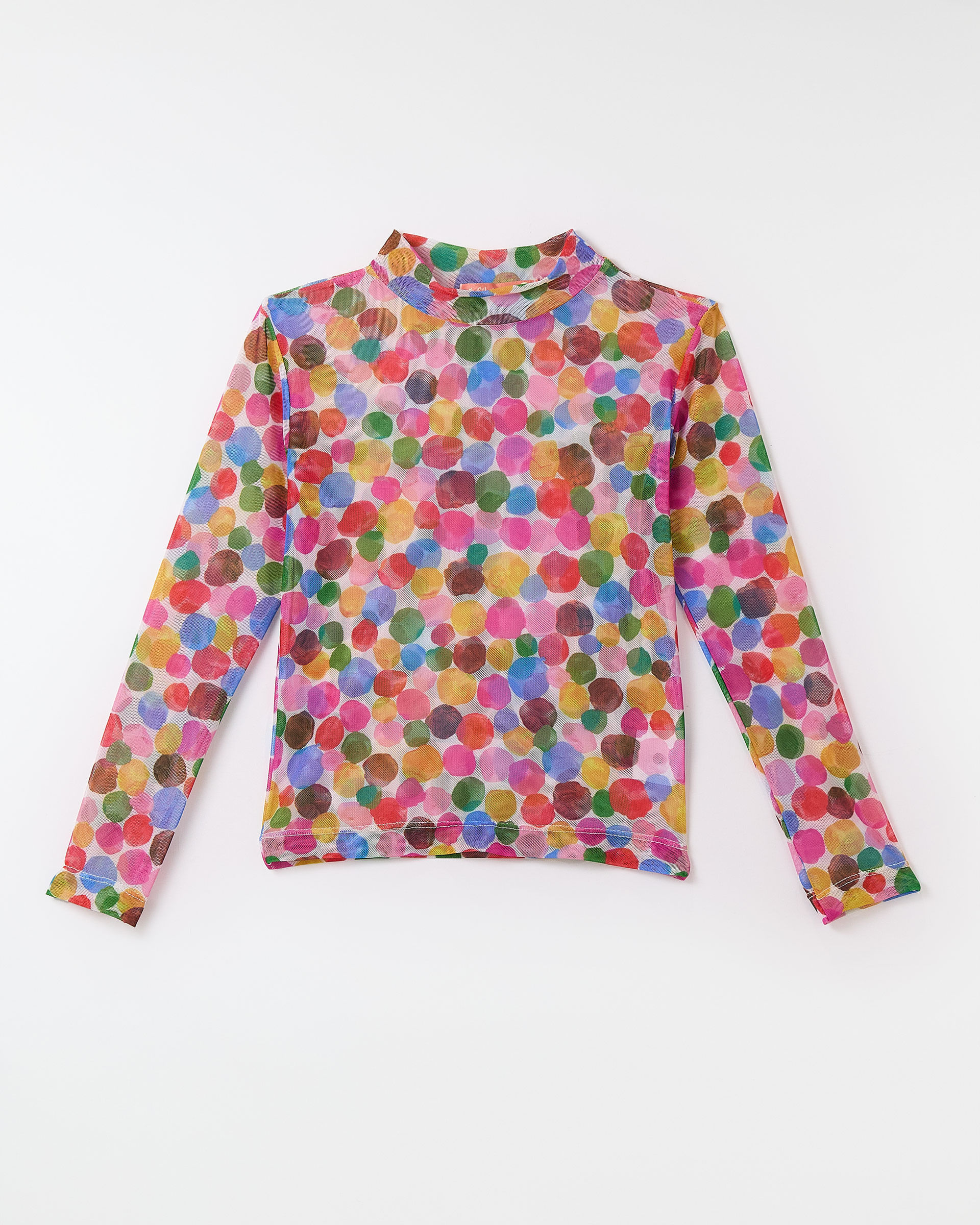 Blusa Tule Las Bolitas