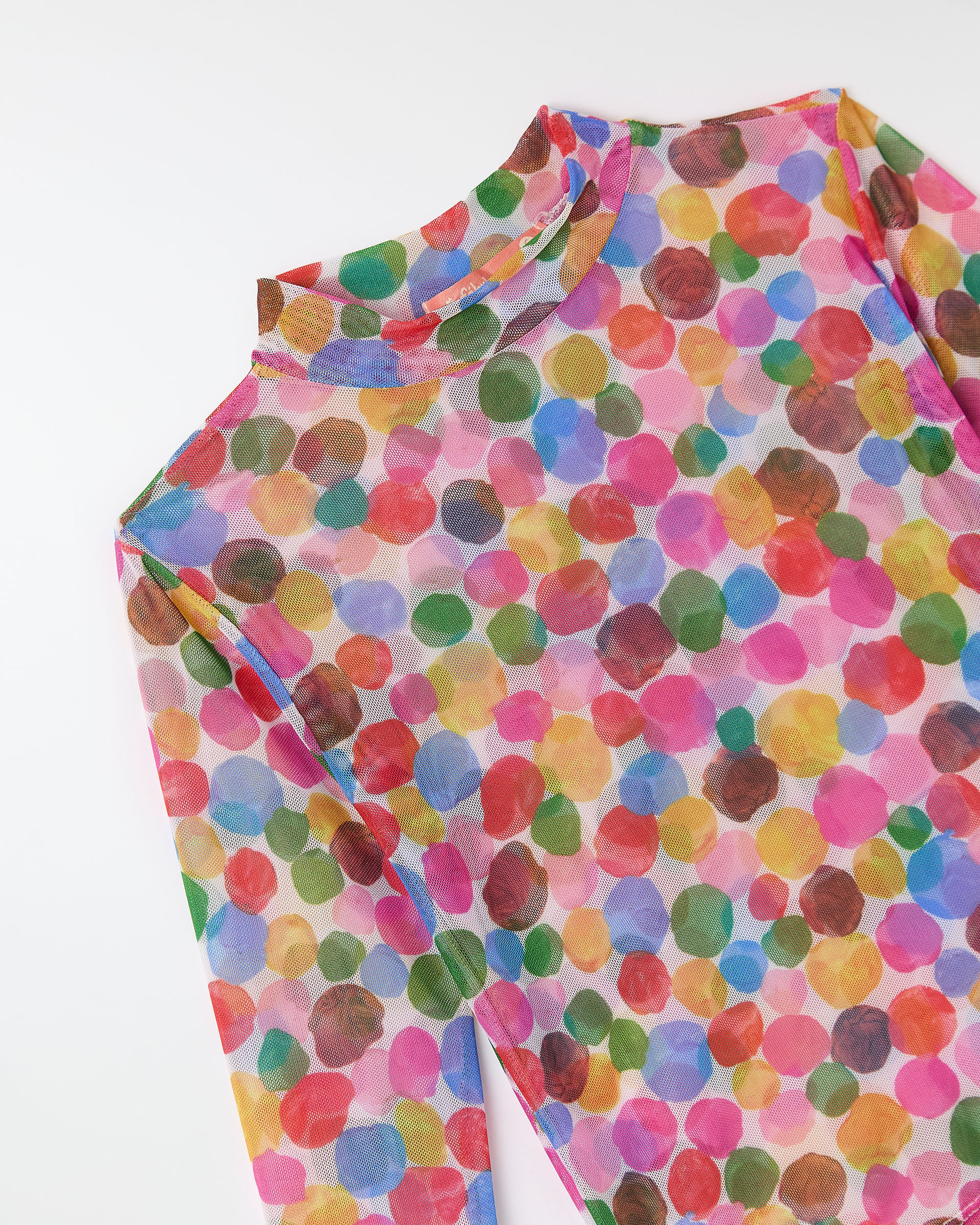 Blusa Tule Las Bolitas