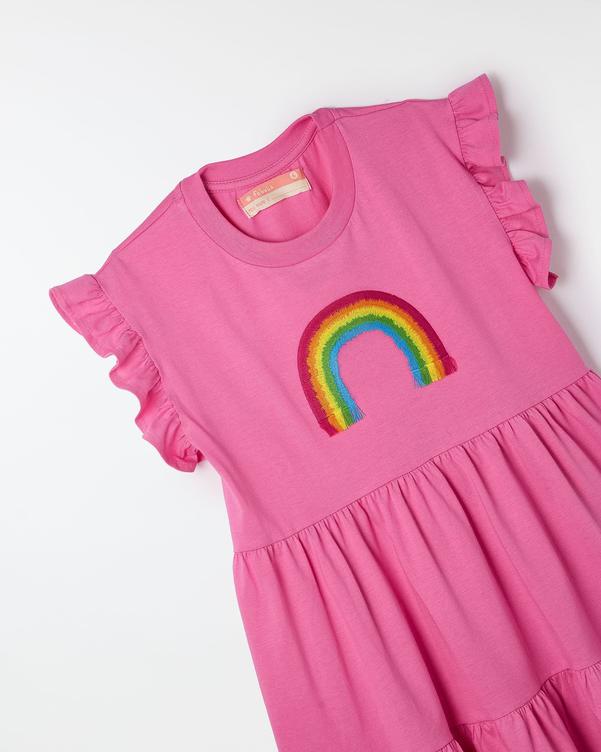 Vestido Marias Bordado Arco Iris