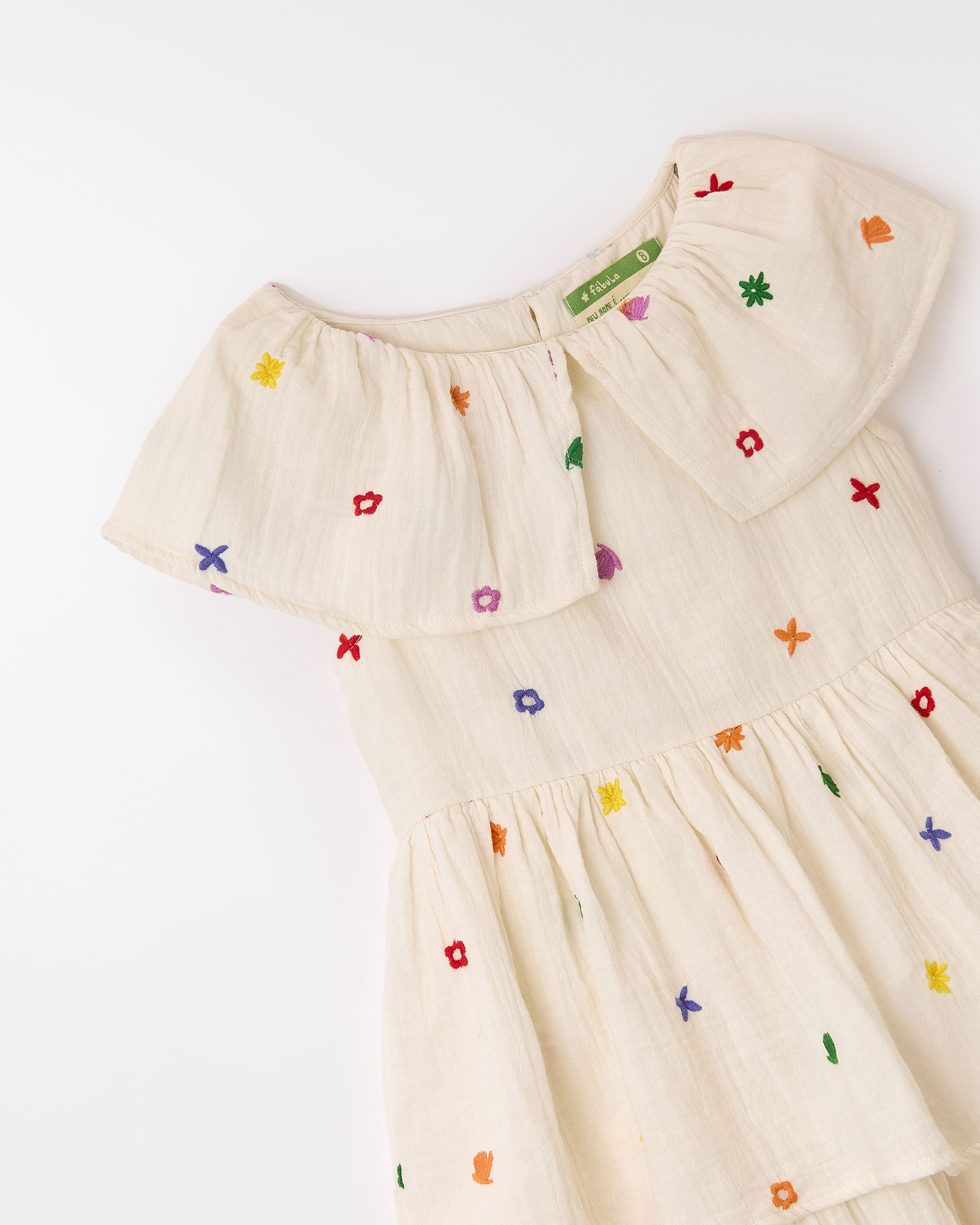 Vestido Festejo Bordado Jardinzin