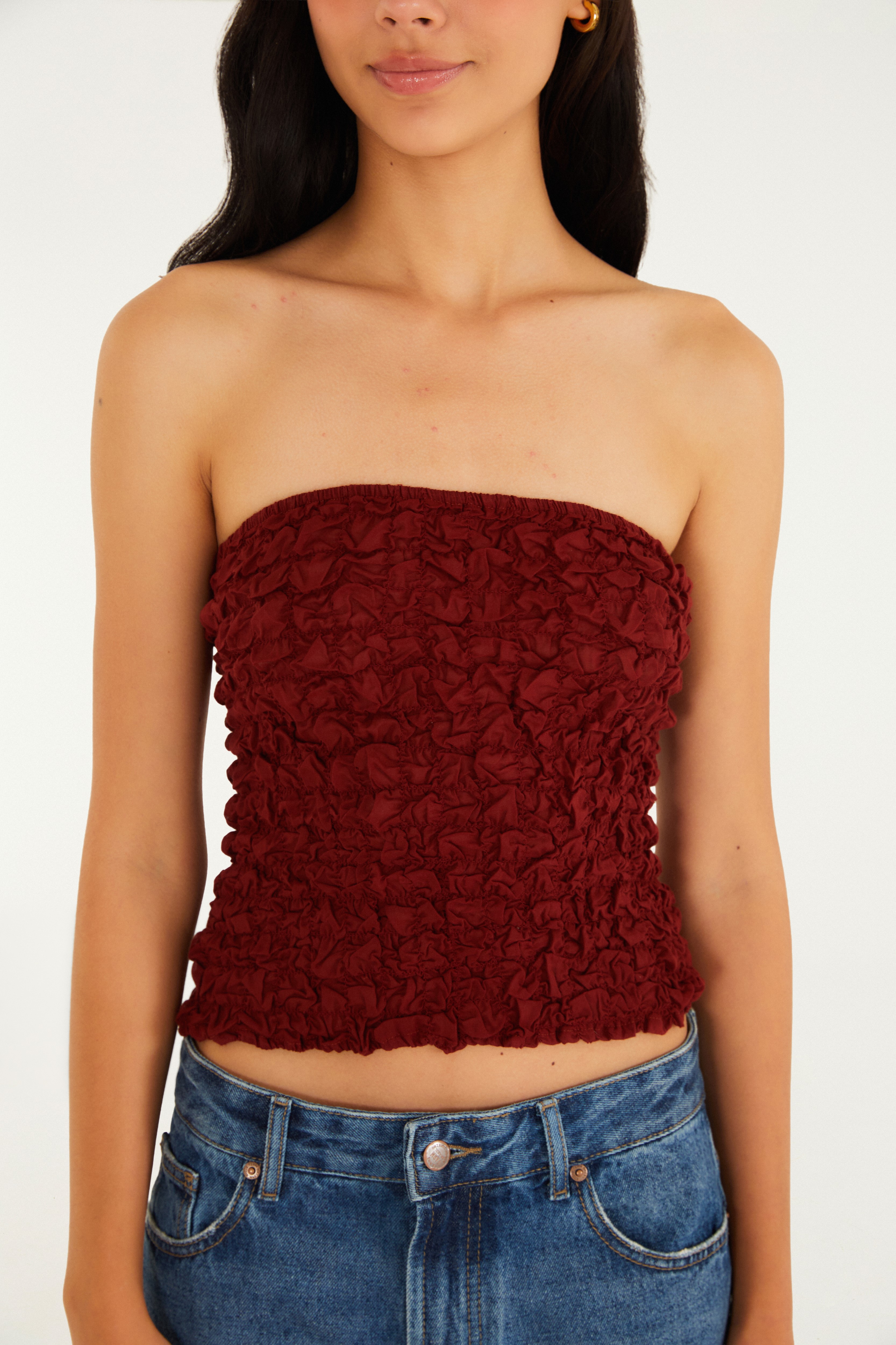 Blusa Lastex Sem Alça