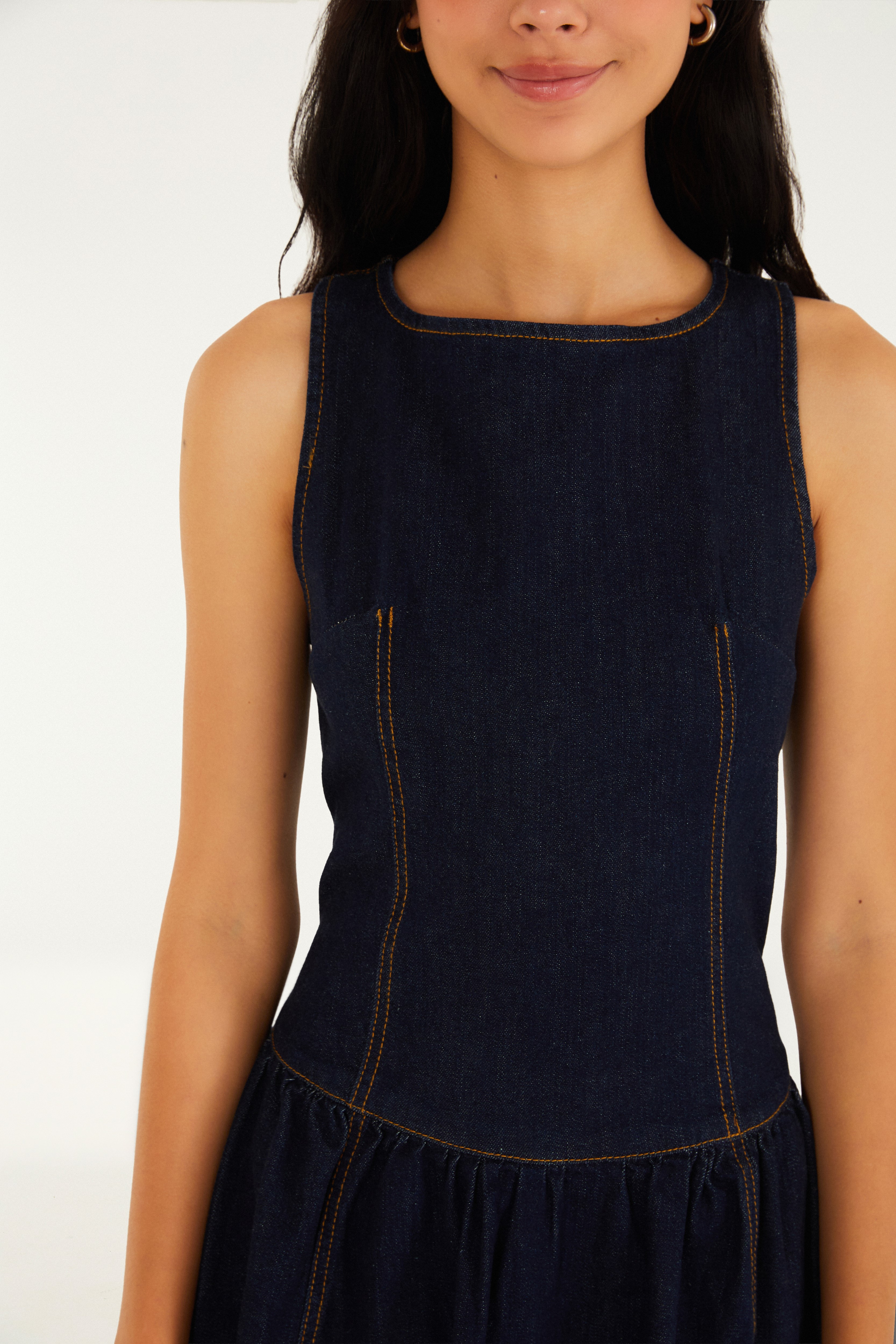 Vestido Jeans Balonê