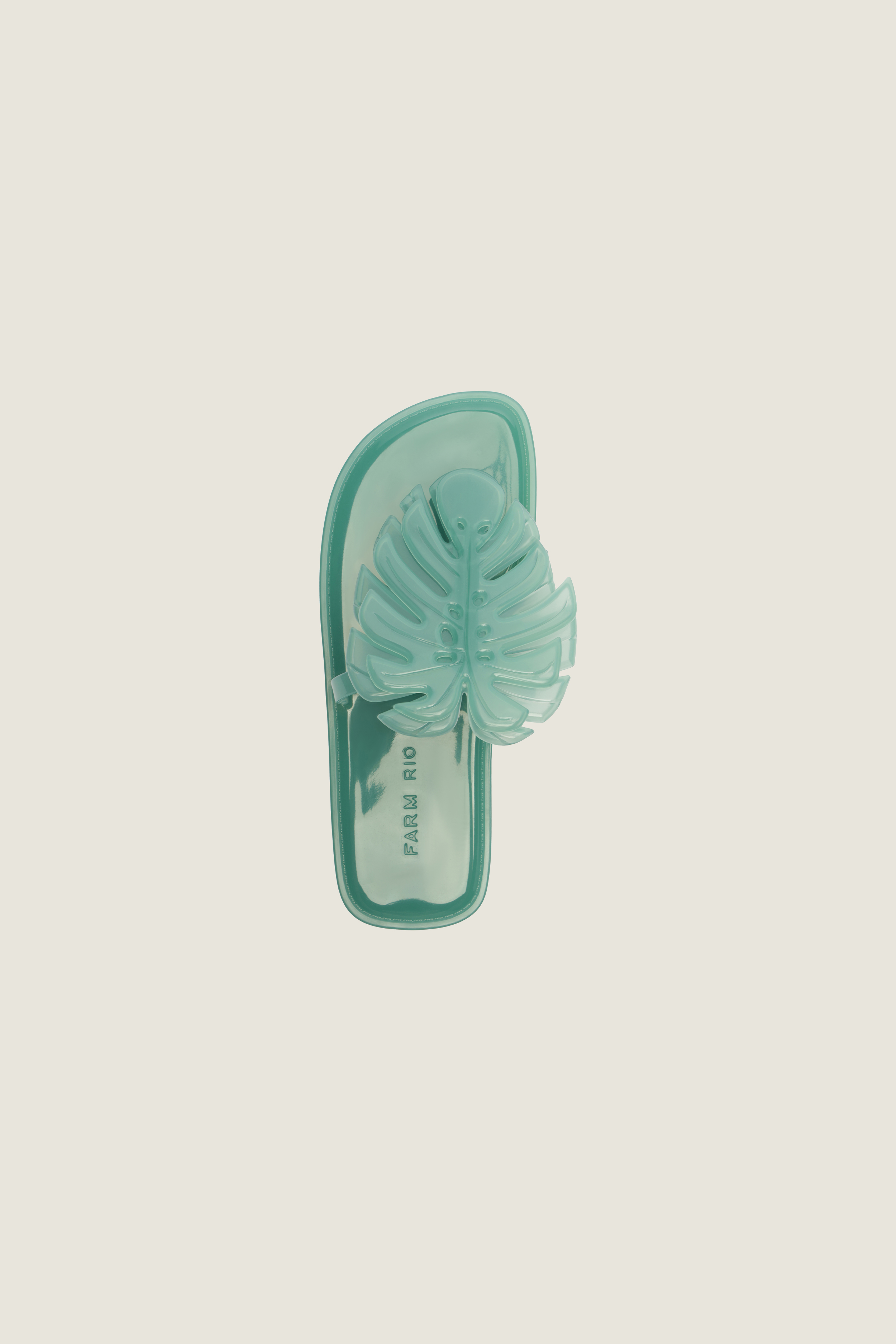 Sandália Rasteira Jelly Monstera