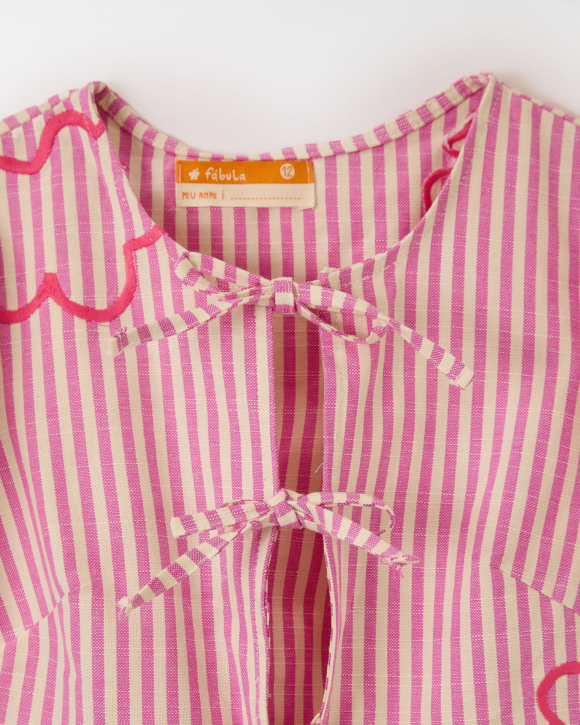 Blusa Fio Tinto Listrado Rosa