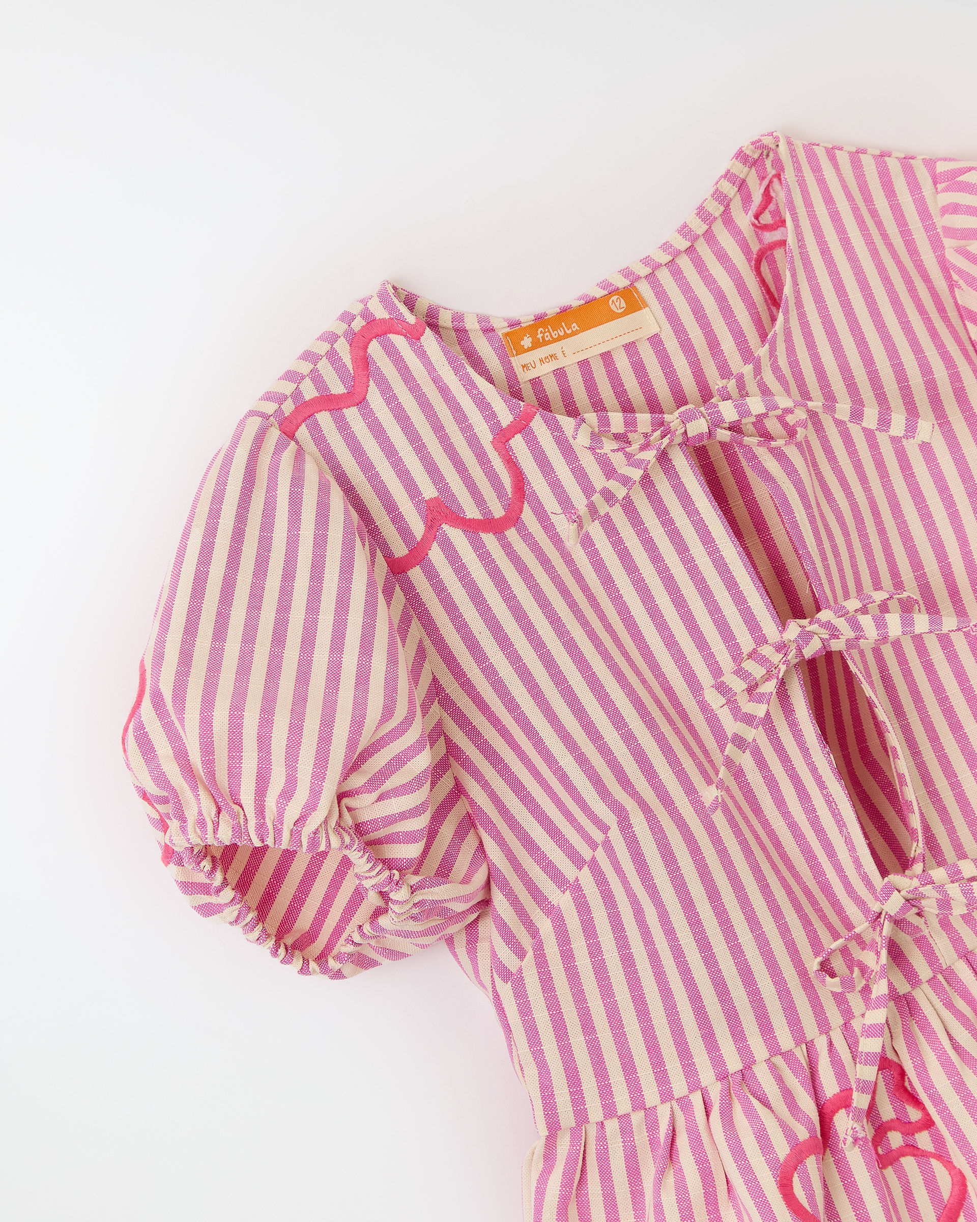 Blusa Fio Tinto Listrado Rosa