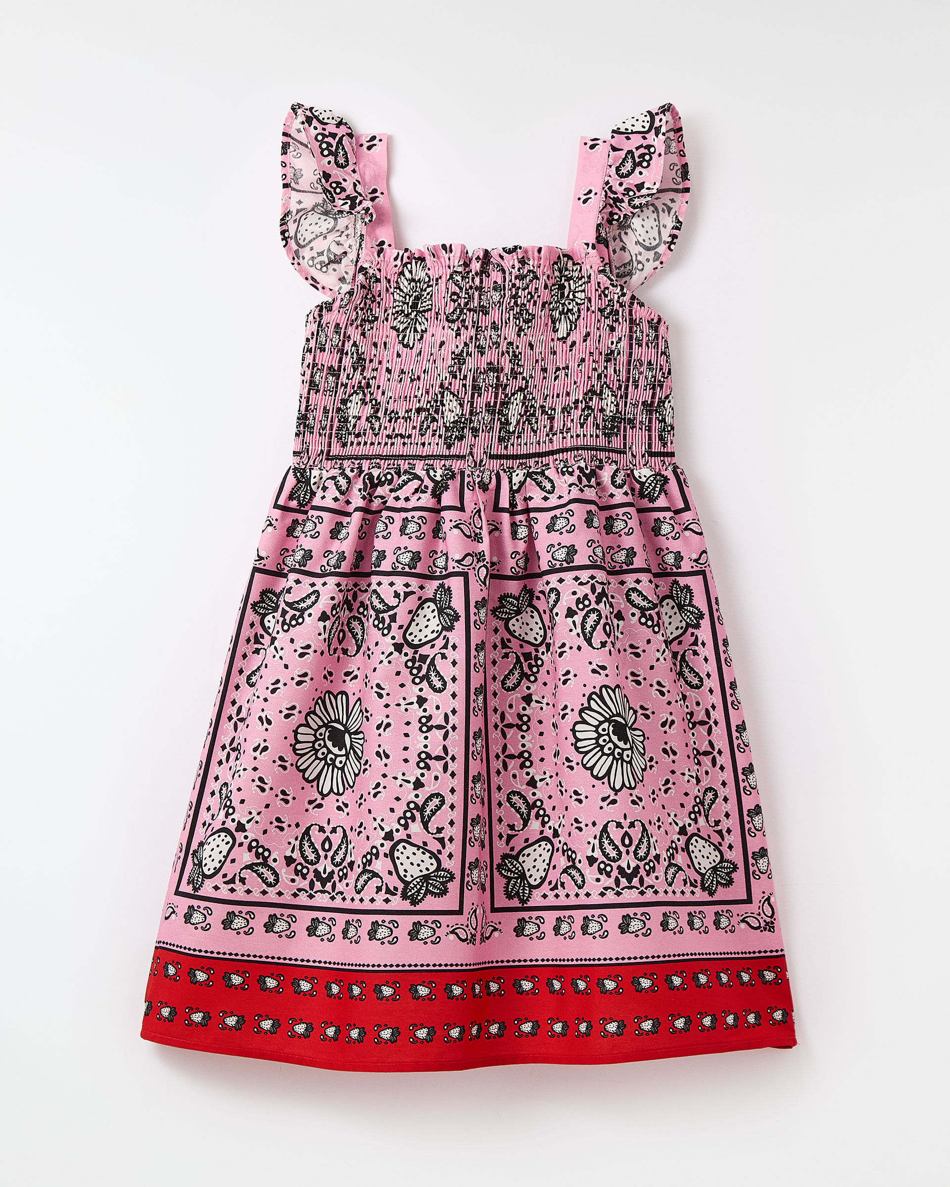 Vestido Morango Bandana