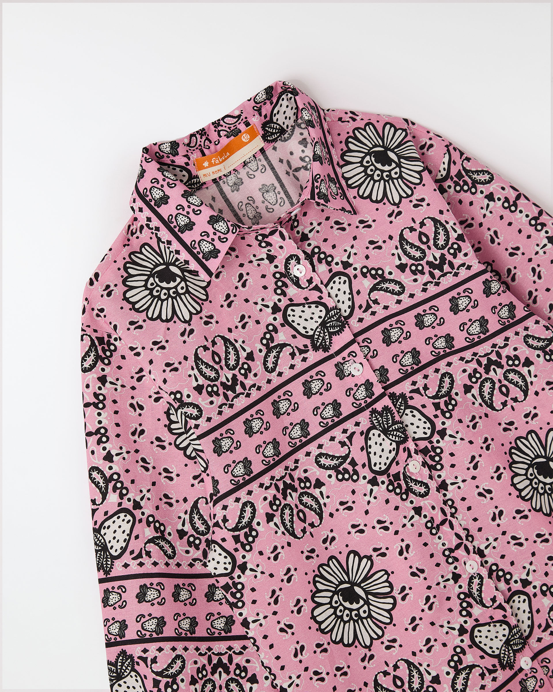 Camisa Bandana Morango Ml e