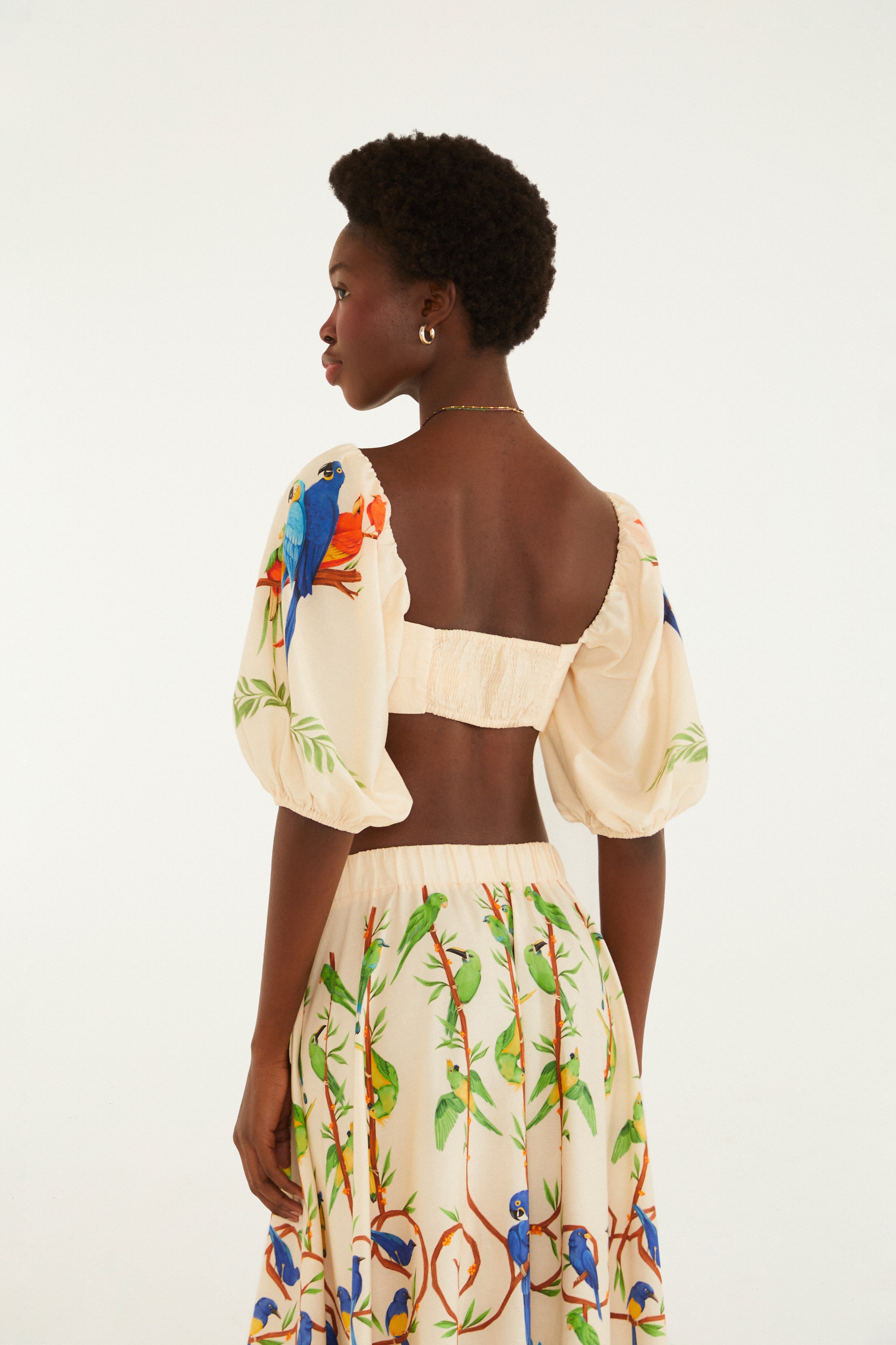 Blusa Pregas Flor De Aire