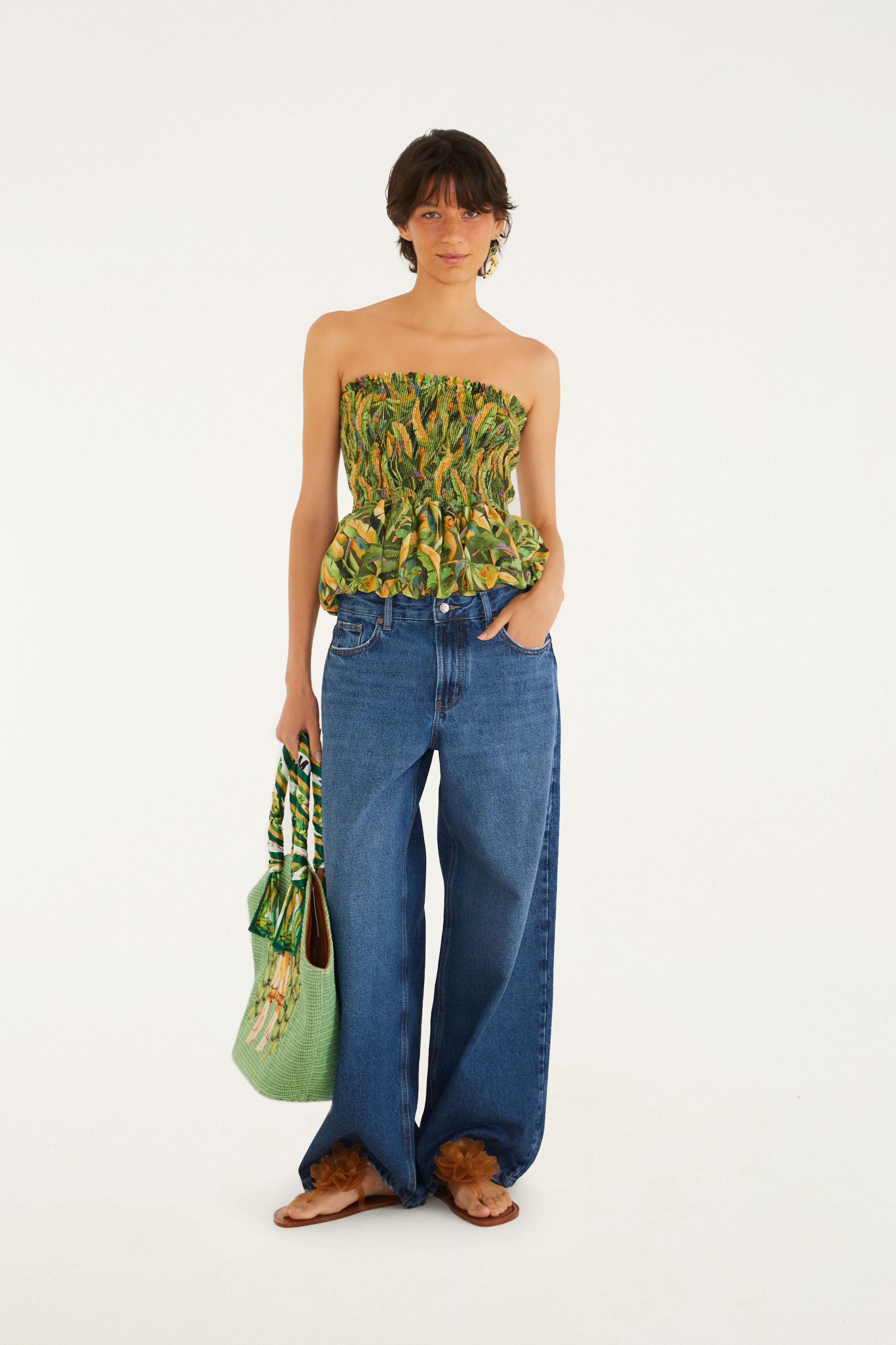 Calça Jeans Wide Faver