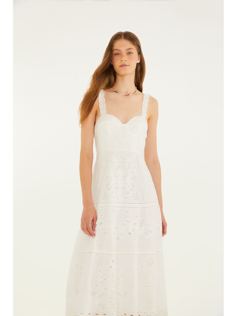 Farm — Vestido Richelieu Floral Mariana