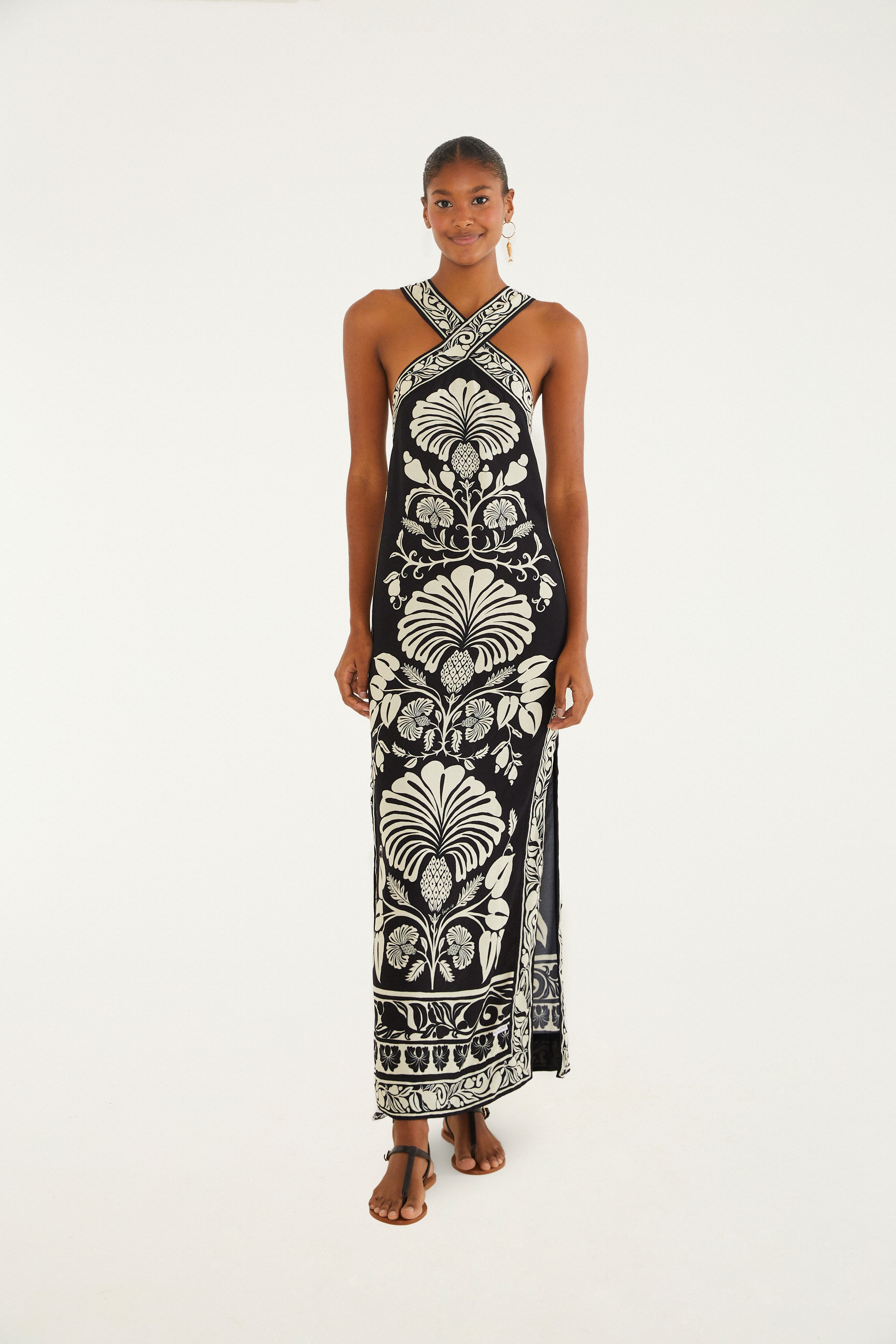 Vestido Midi Estampado Sintra