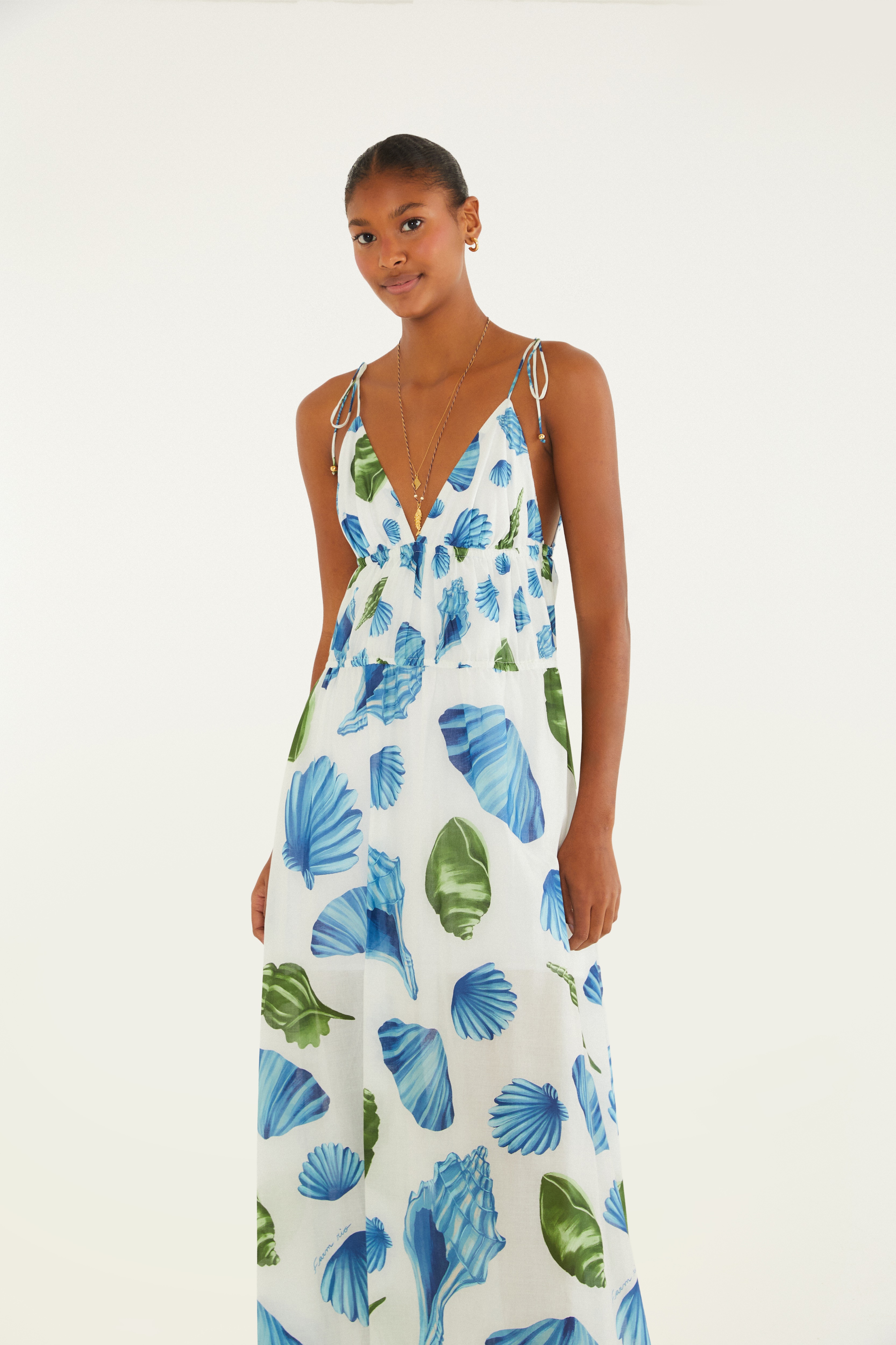 Vestido Longo Concha Litoral