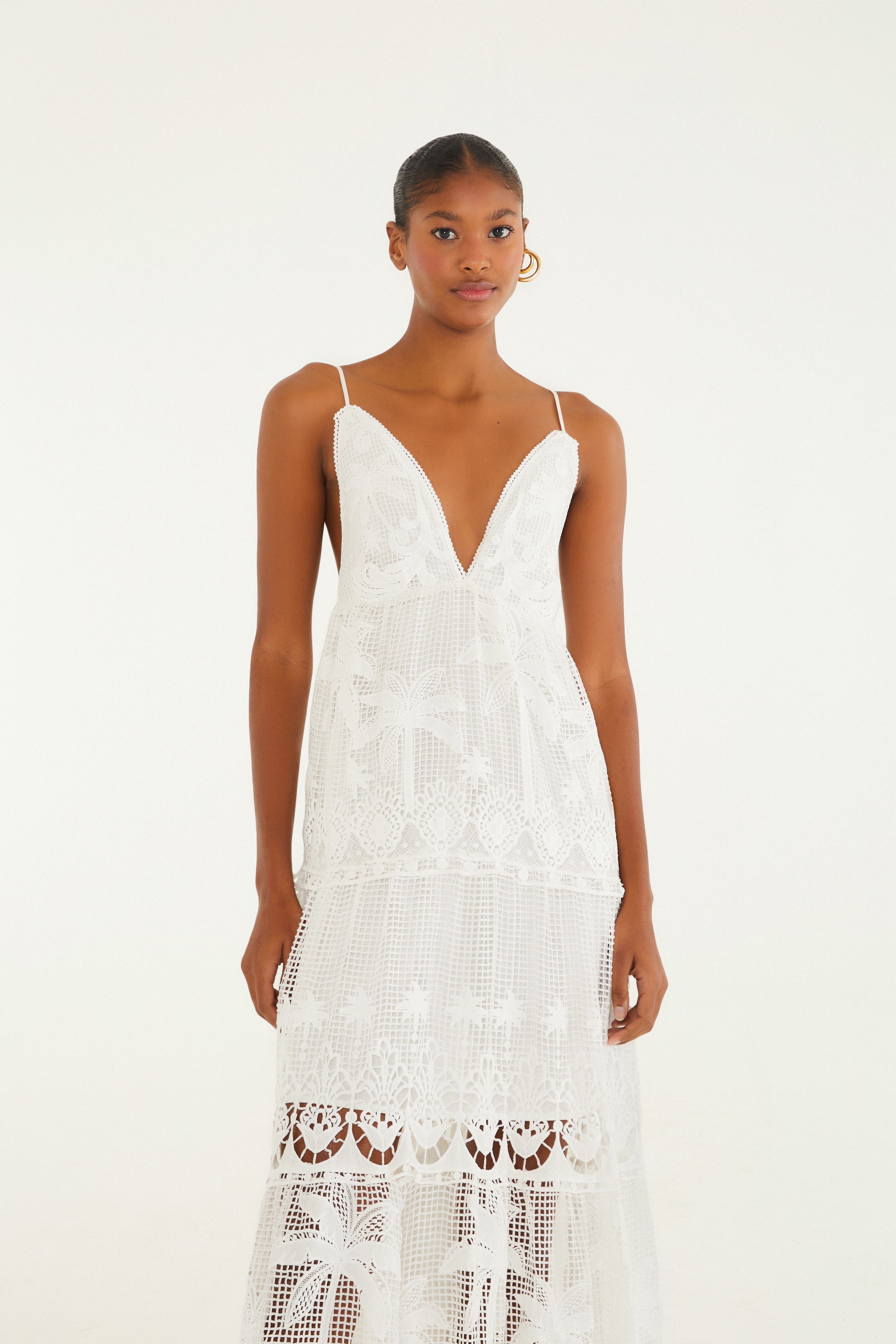 Vestido Longo Guipure Odara
