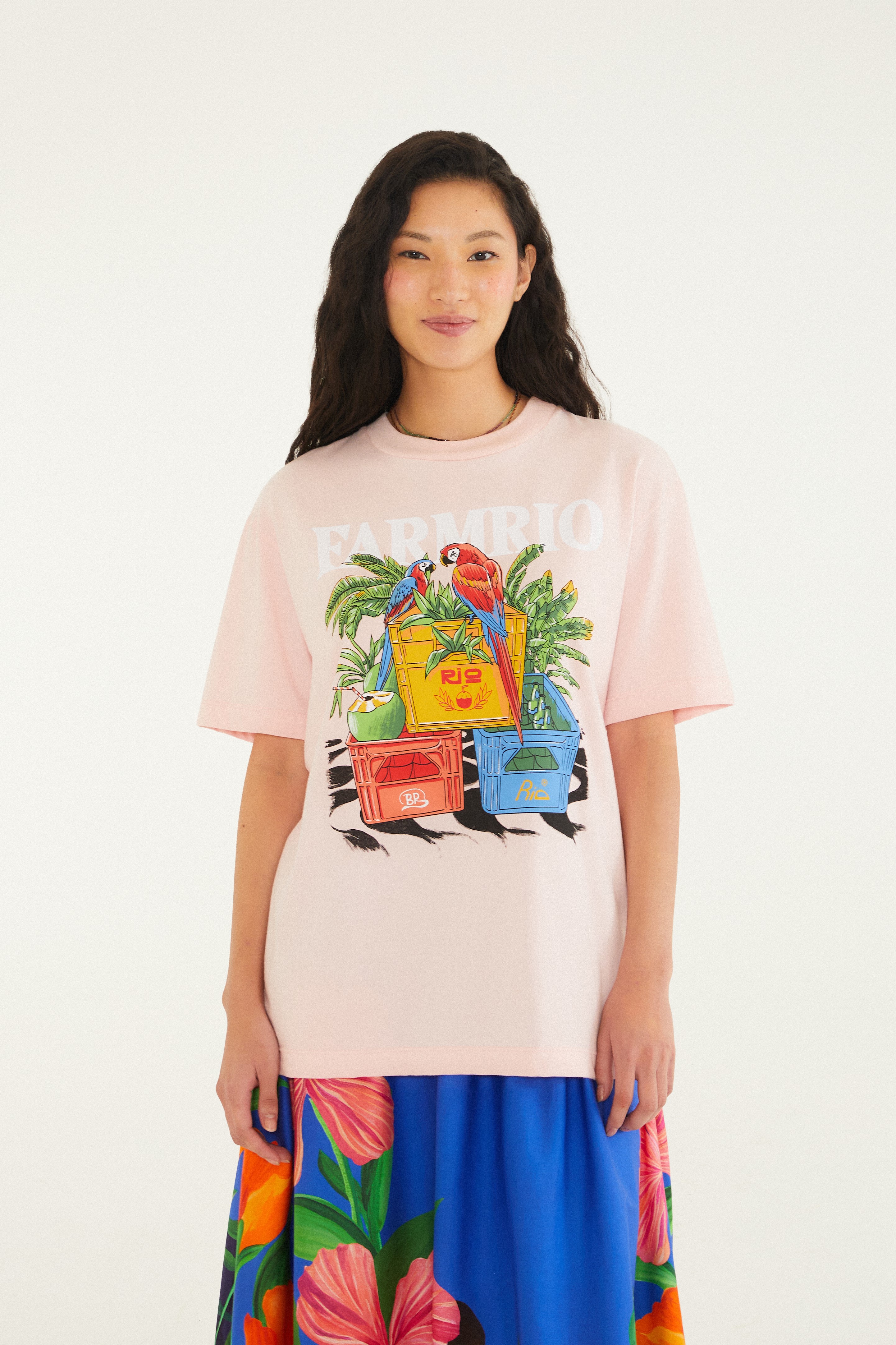 T-Shirt Média Engradados Farm Rio