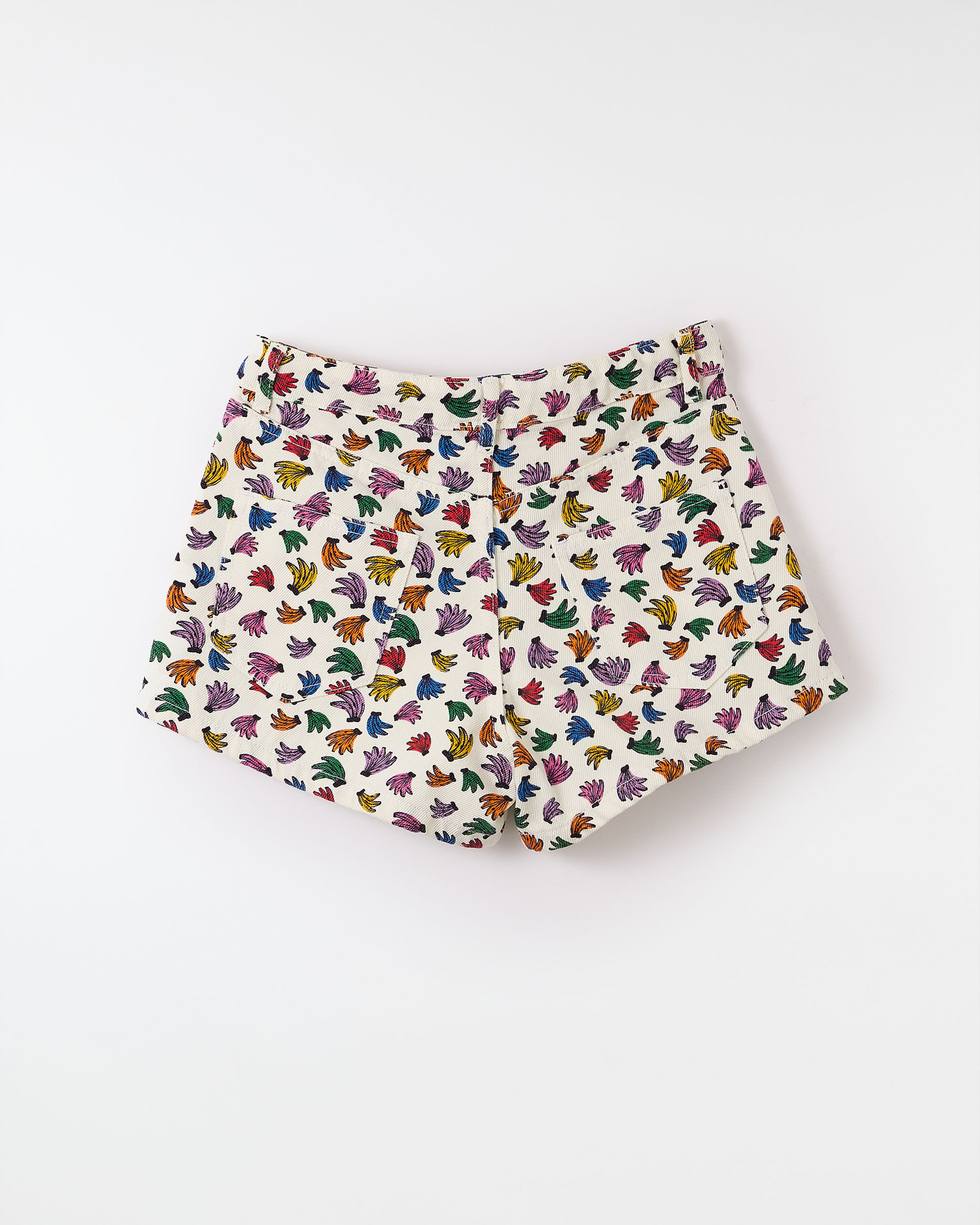 Short Sarja Confete De Banana