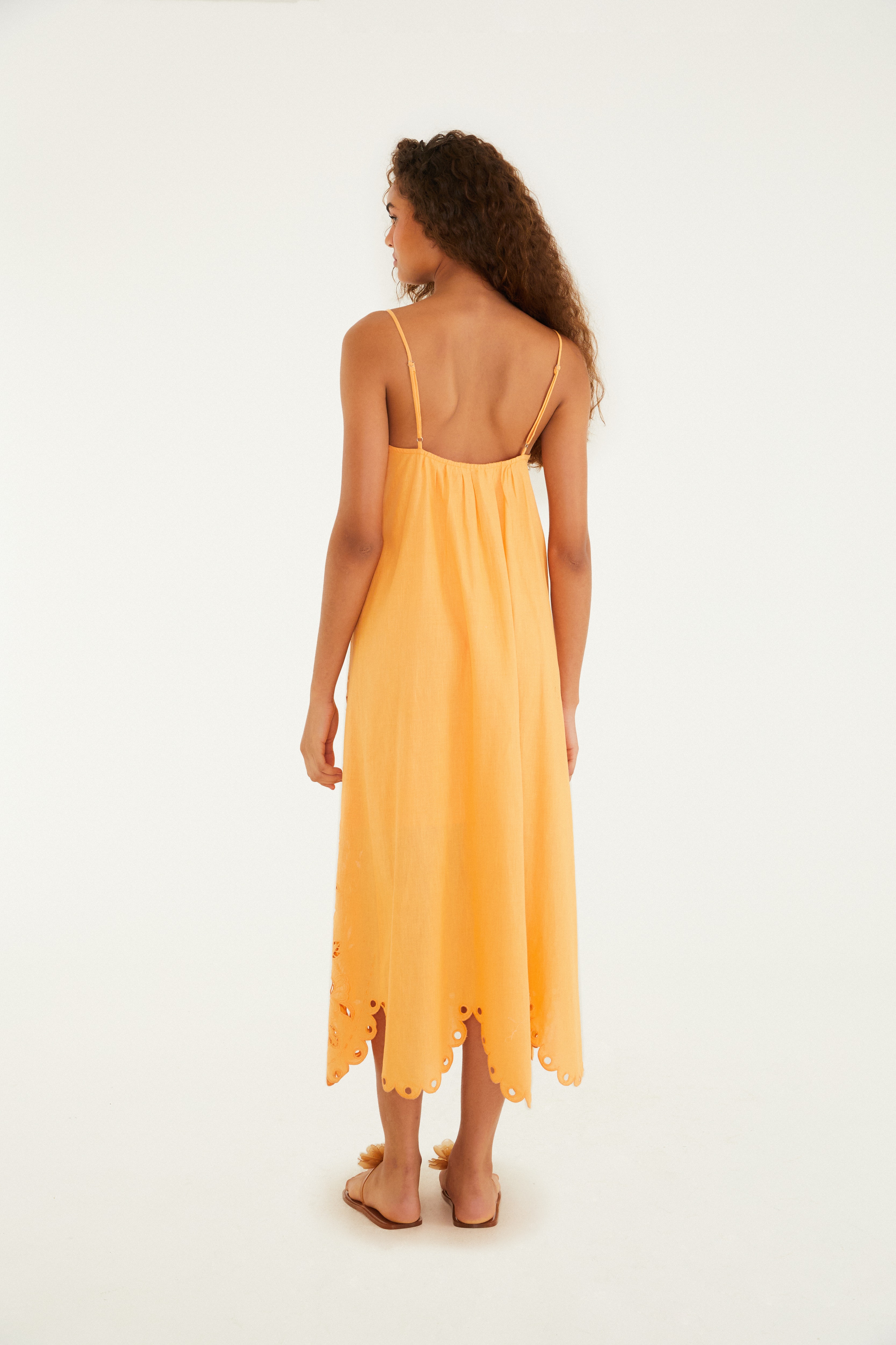 Vestido Bordado Artesanal Flores