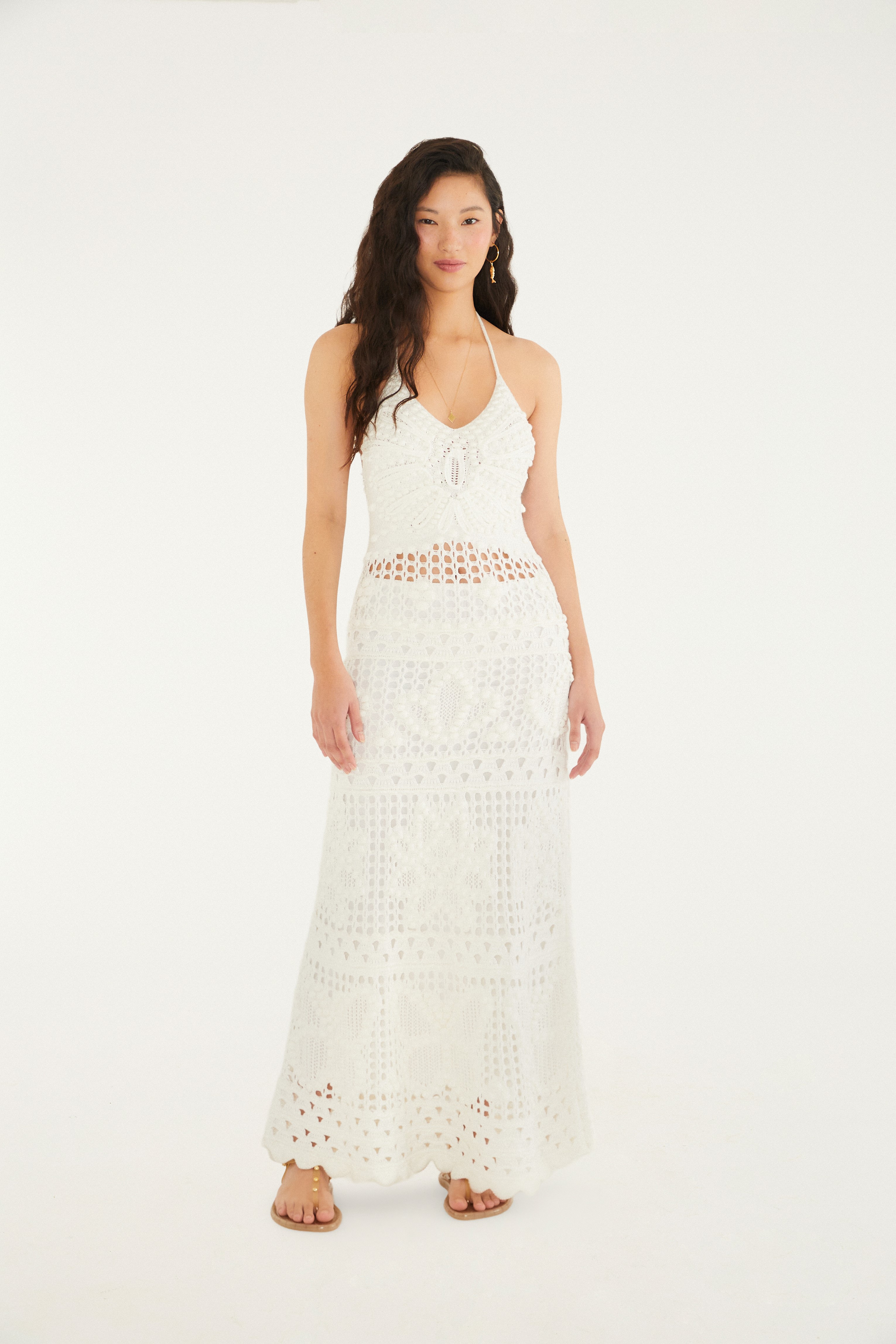 Vestido Tricot Borboleta