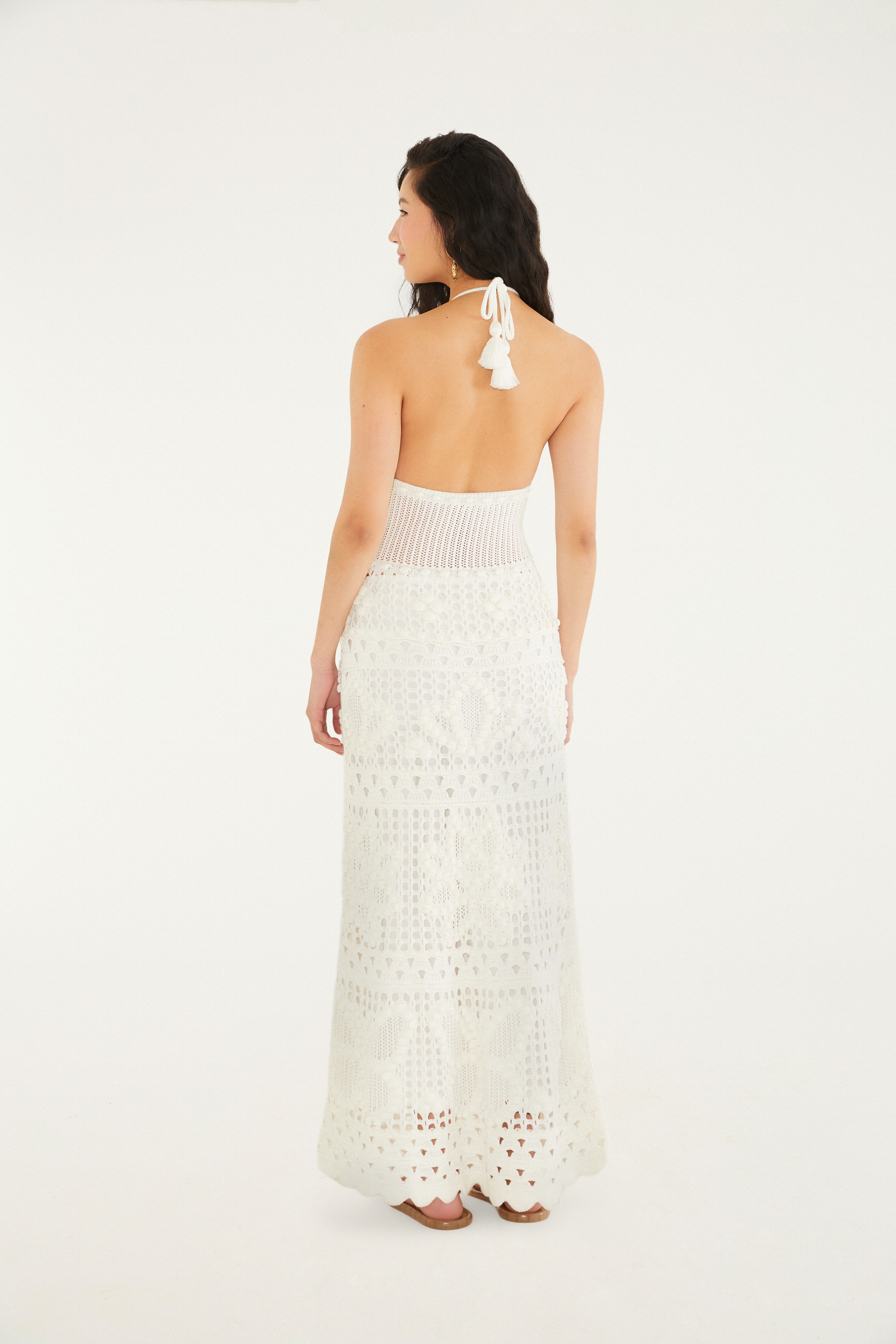 Vestido Tricot Borboleta